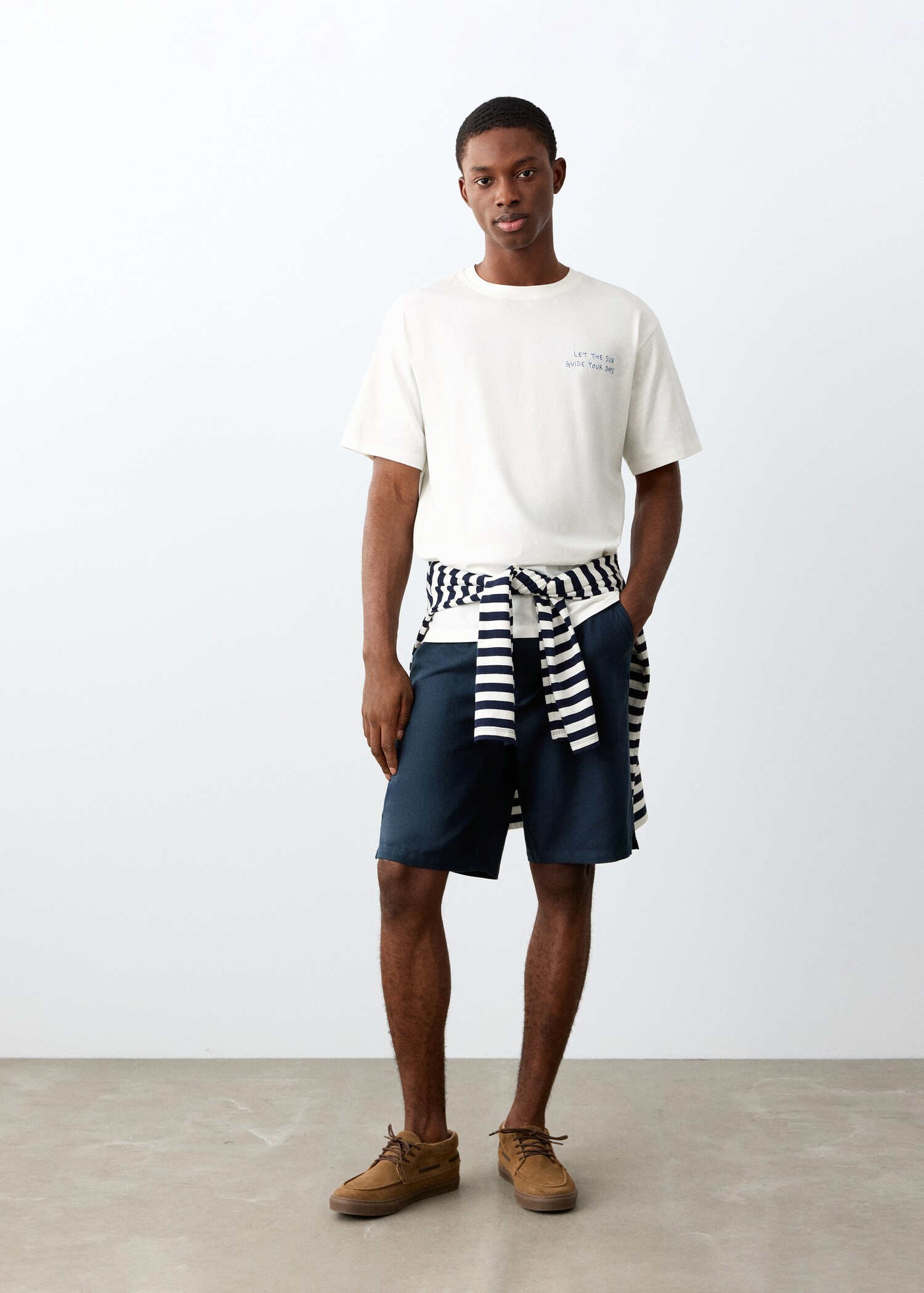 Bedrucktes Baumwoll-T-Shirt - Allgemeine Ansicht