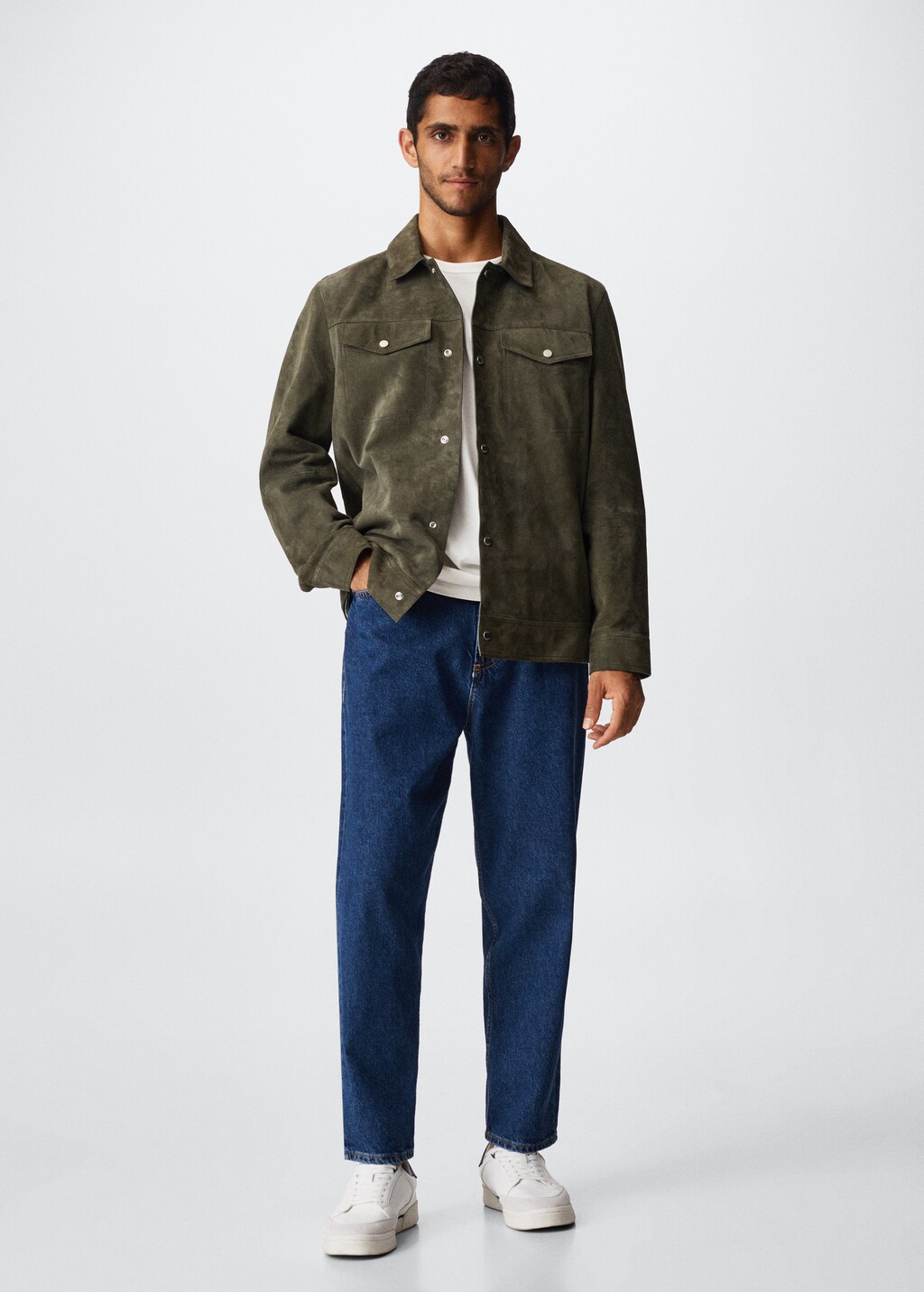 Mango veste cuir homme new arrivals