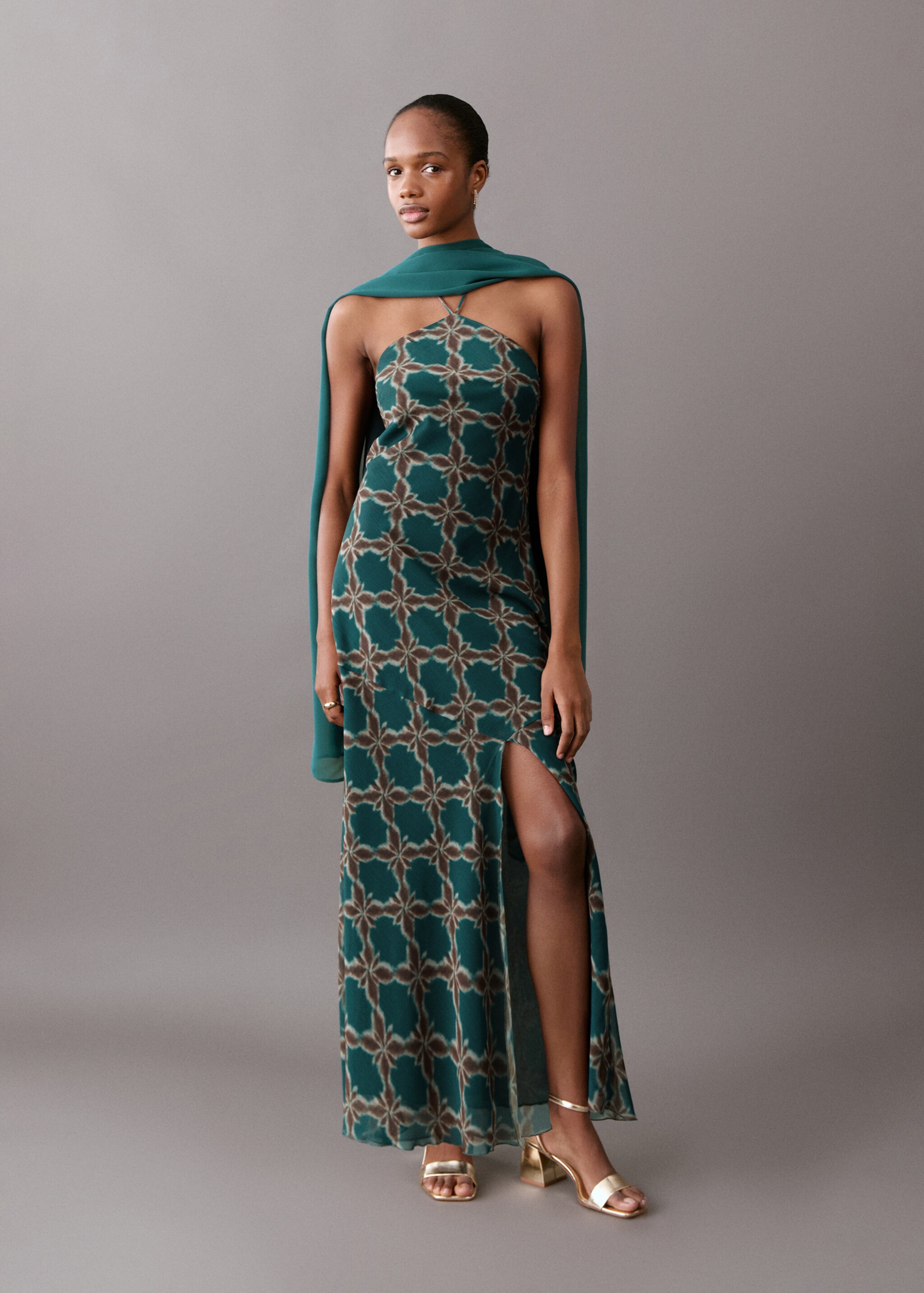 Blouse couche fluide - Plan général, Bleu pétrole. Ref: 27025813-00.