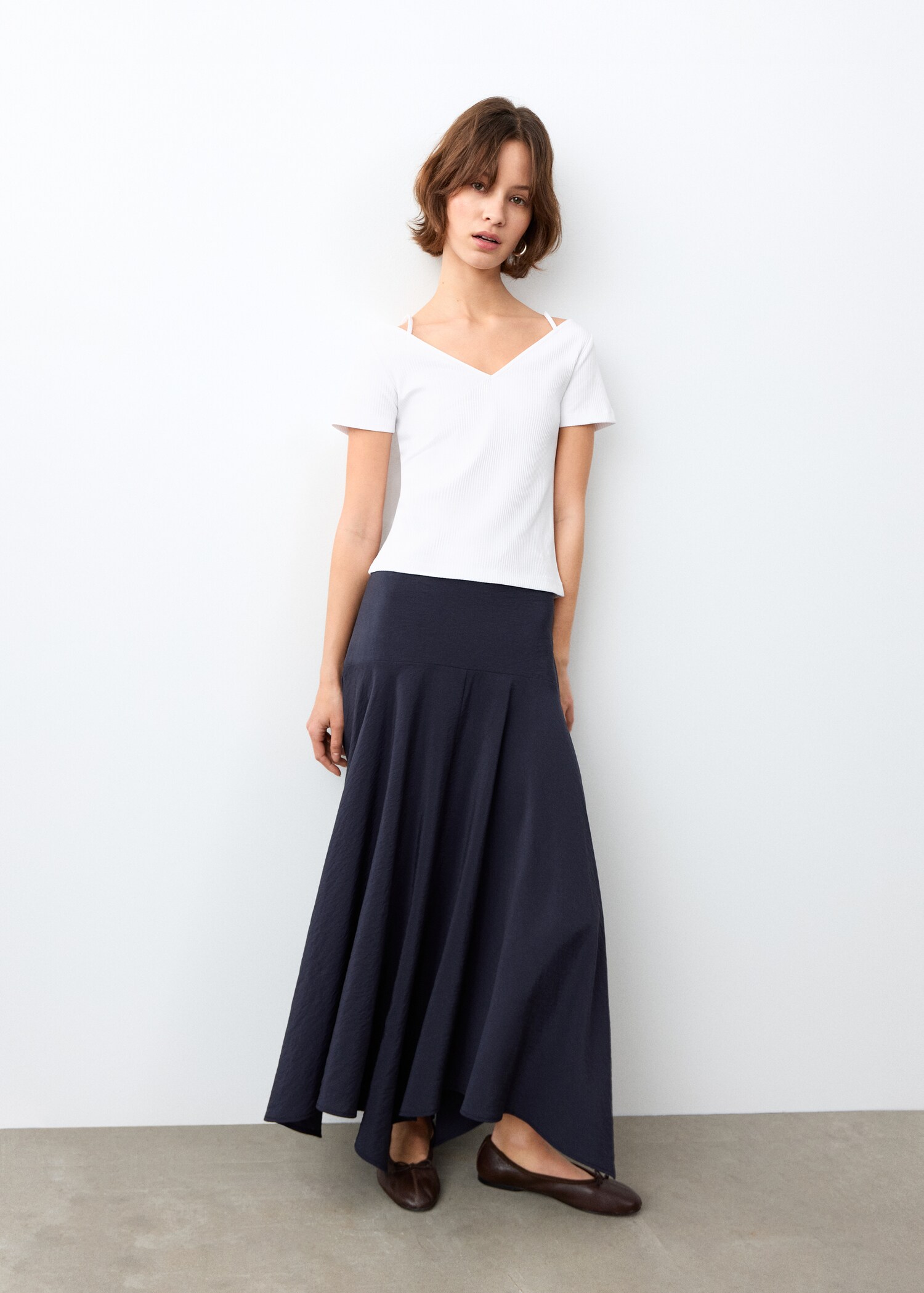 Short-sleeve strap top - General plane