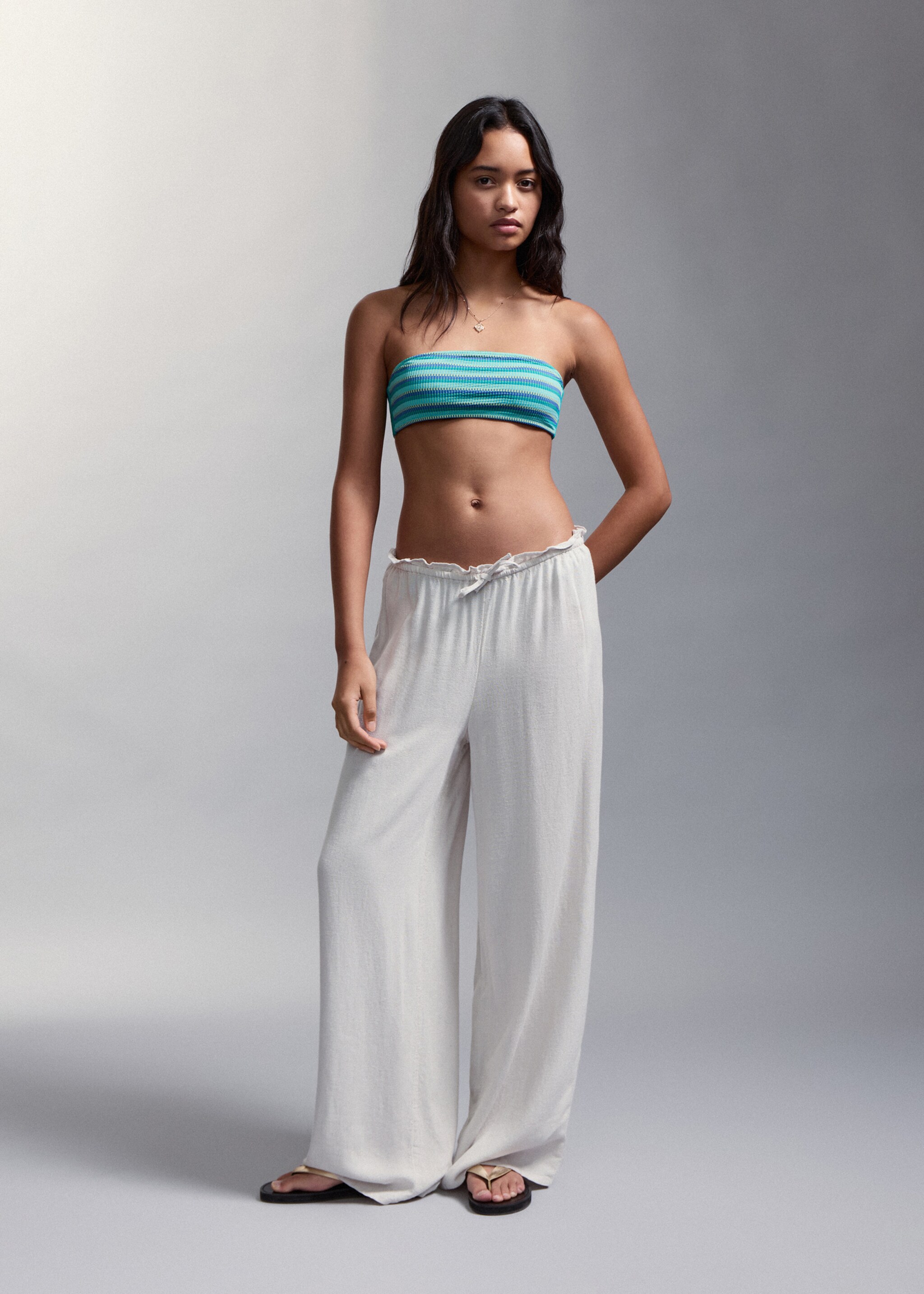 بيكيني باندو براقطة متوسطة - رؤية عامة, تركواز. Ref: 27025969-00.