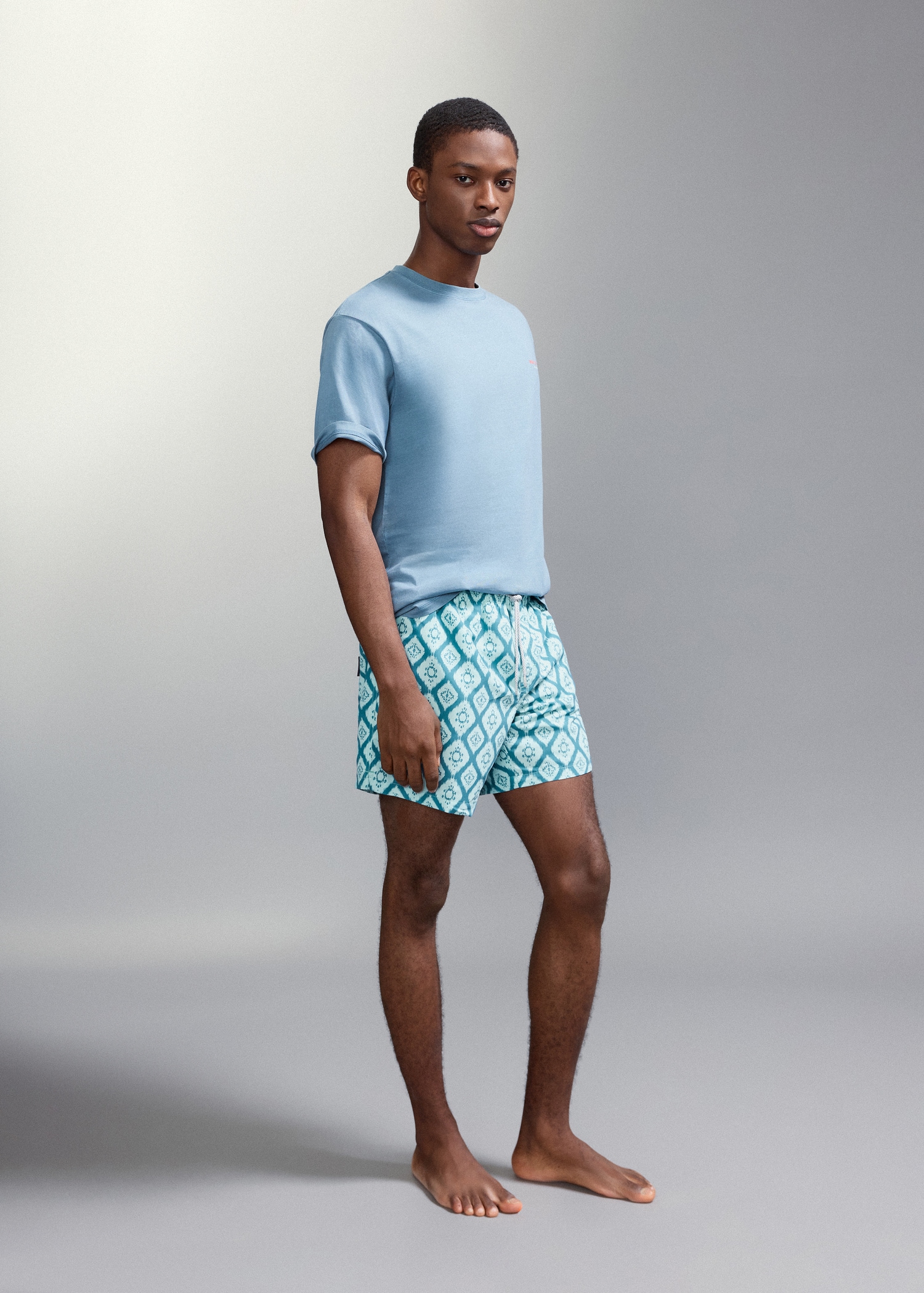 Ethnic-print swimsuit - General plane