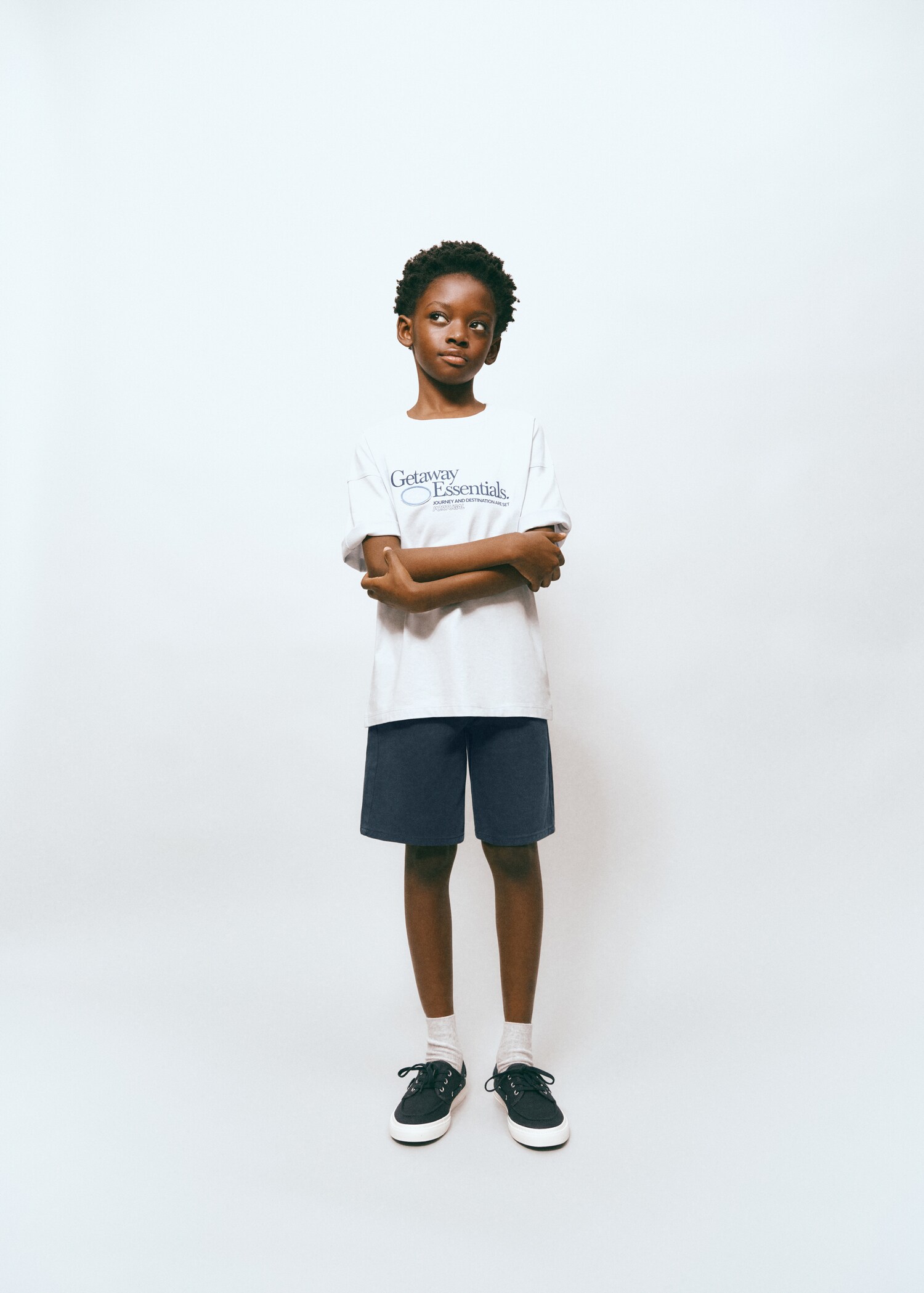 Denim Bermuda shorts - General plane