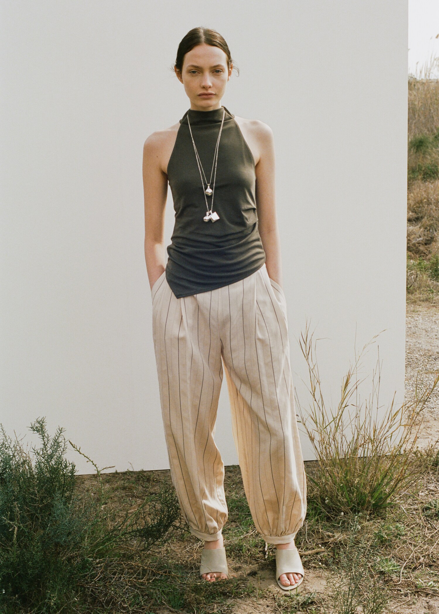 Asymmetric ruched top - General plane