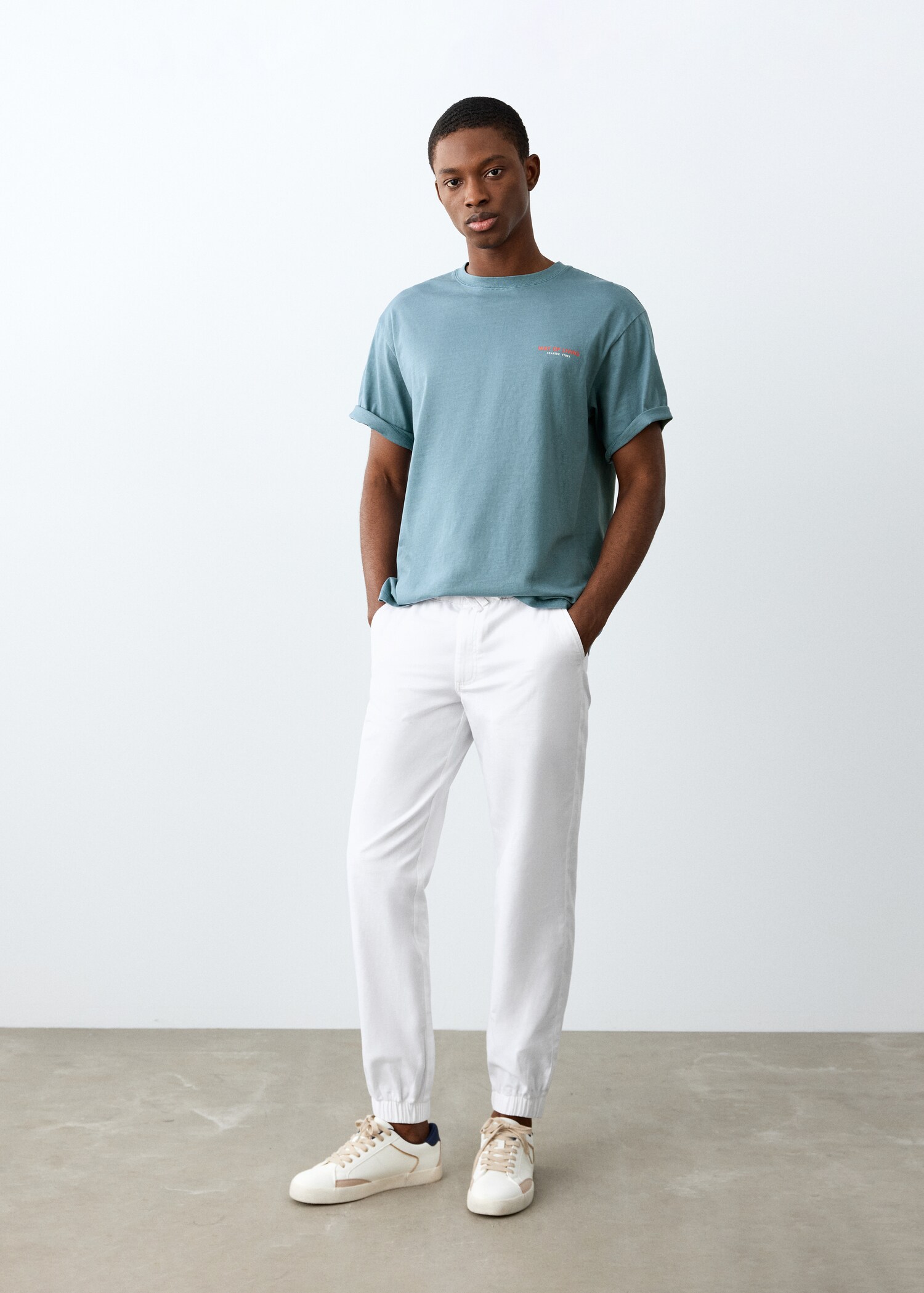 Short-sleeved printed t-shirt - General plane