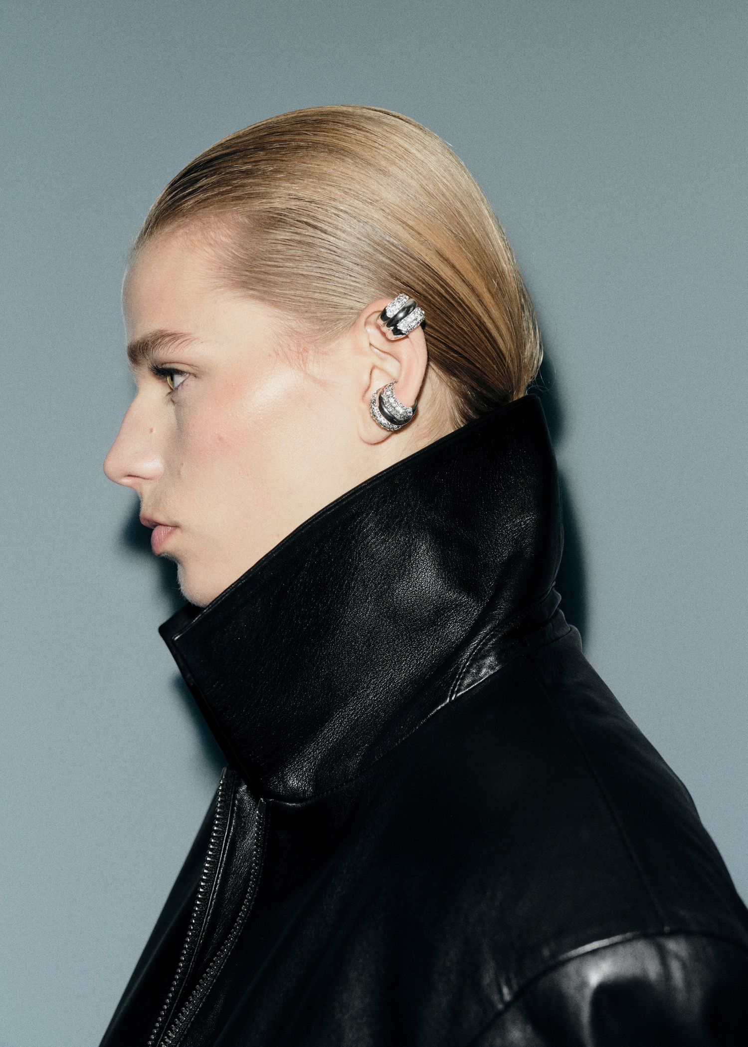 Crystal ear cuff earrings - General plane