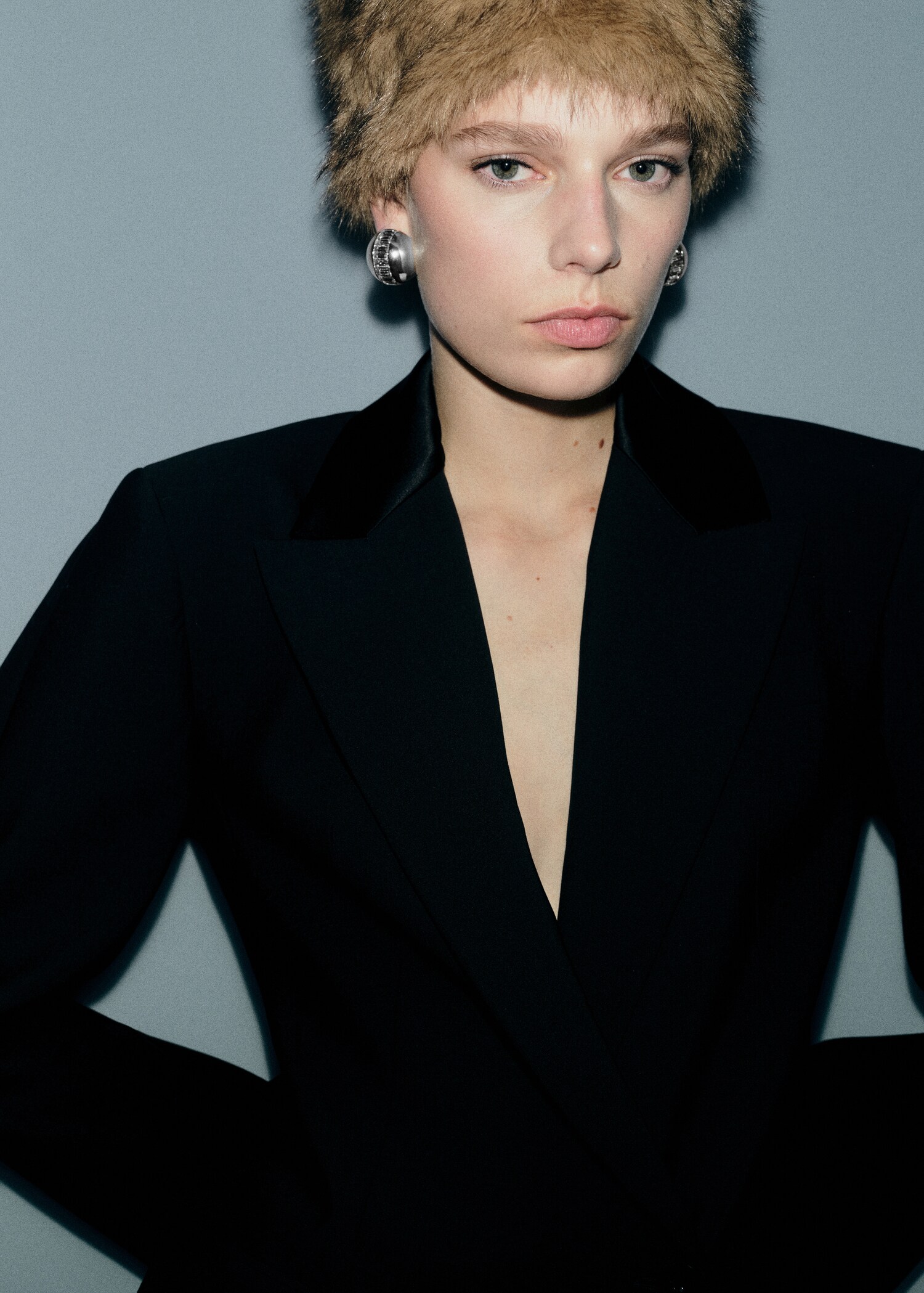 Kombinierte runde Ohrringe - Allgemeine Ansicht