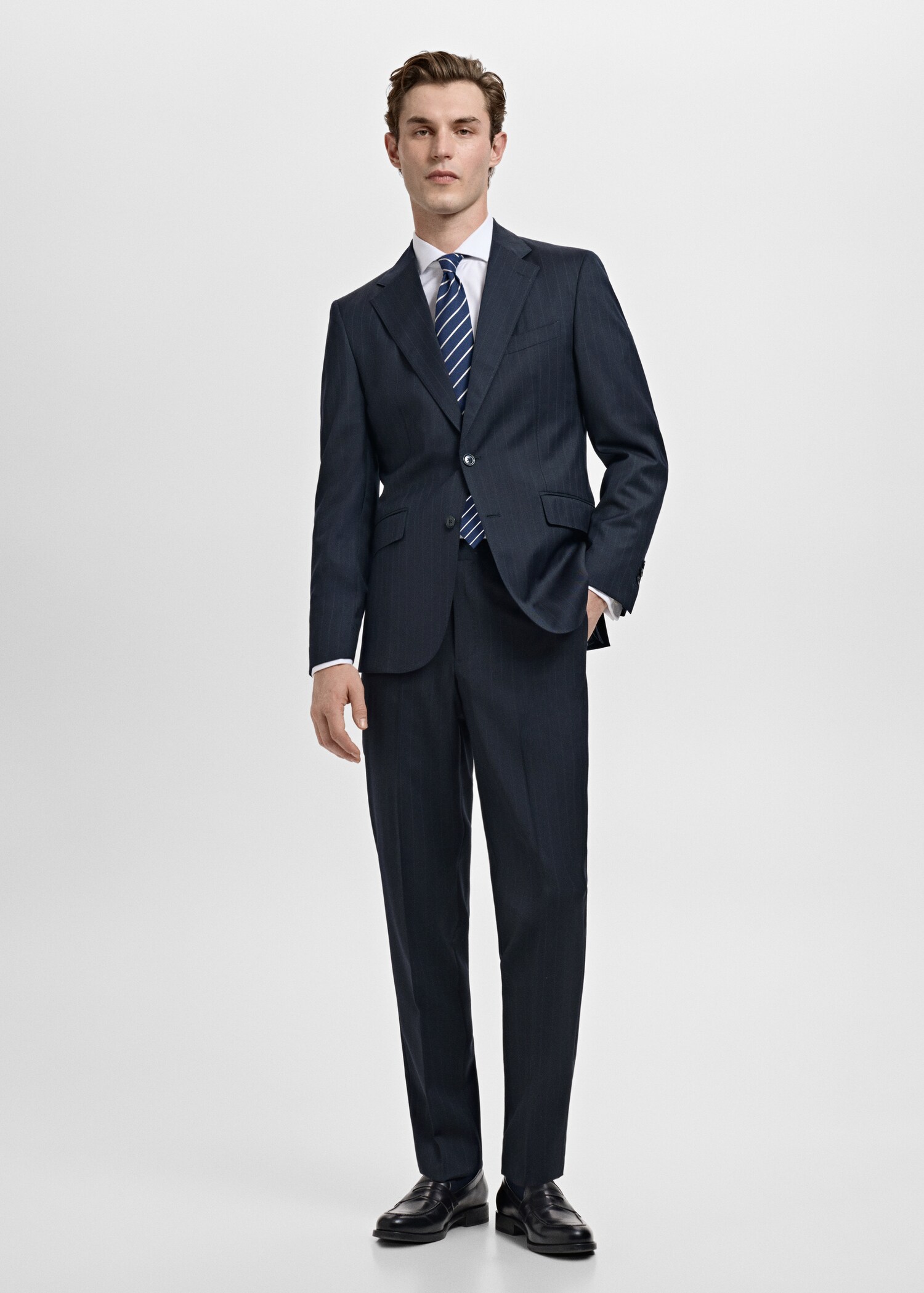 Venice 100% virgin wool suit trousers - General plane