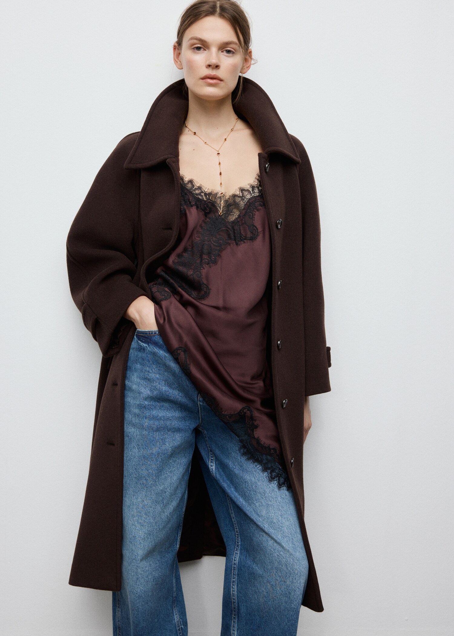 Collar largo combinado - Plano general