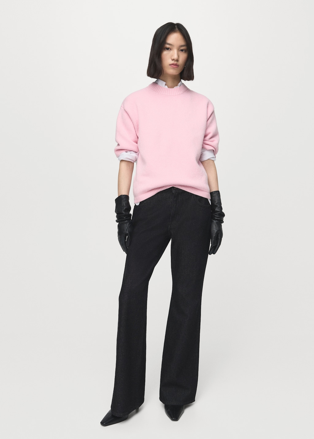 Mango Short-sleeved knitted sweater