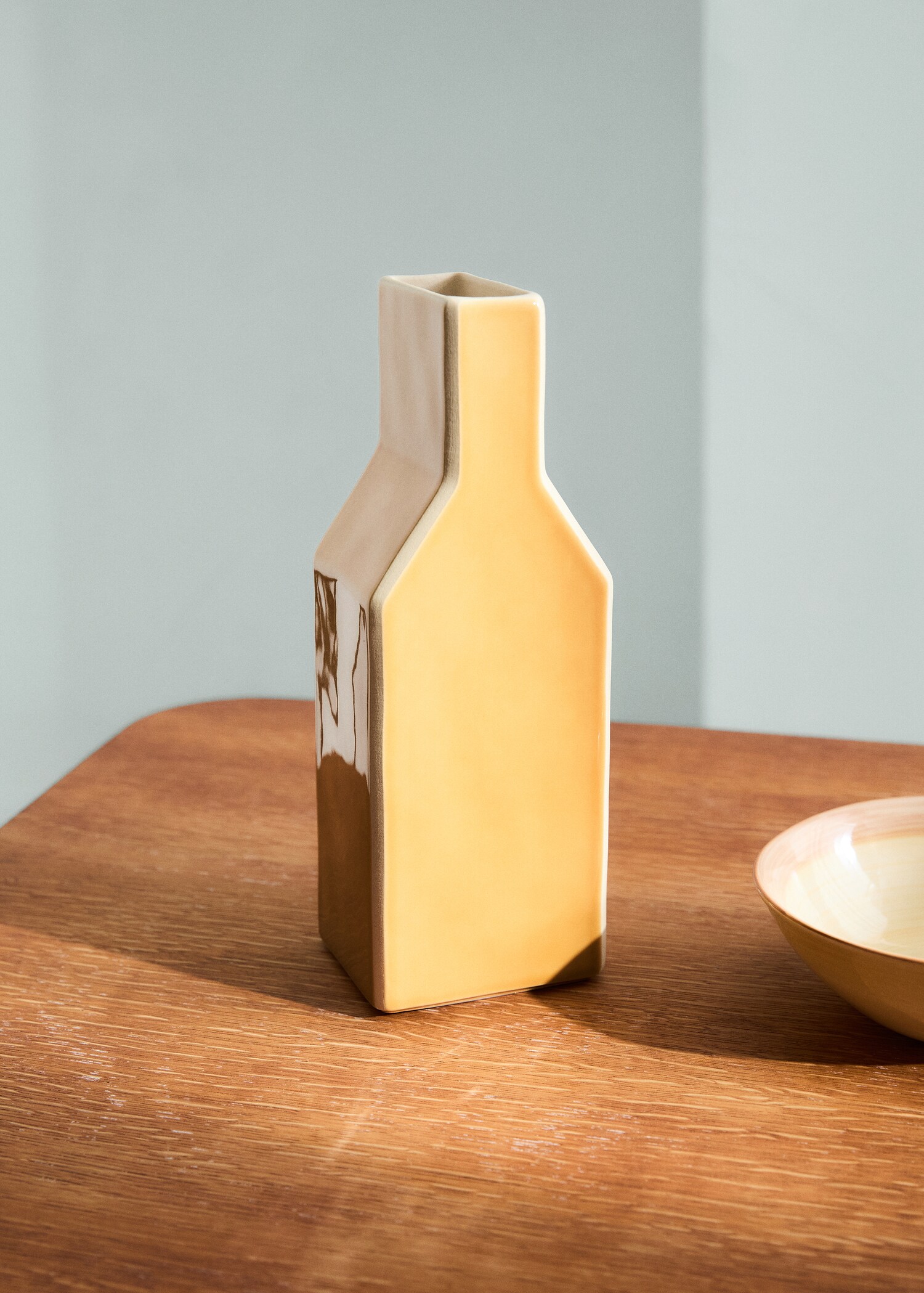 Jarrón gres contraste color mediano - Plano general