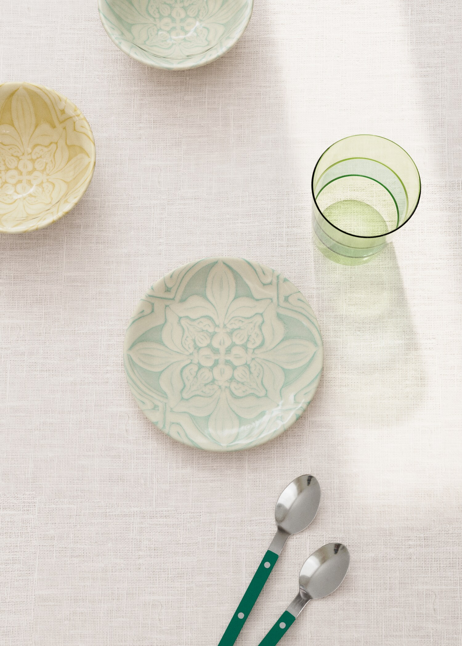 Assiette à pain fleur - Plan général