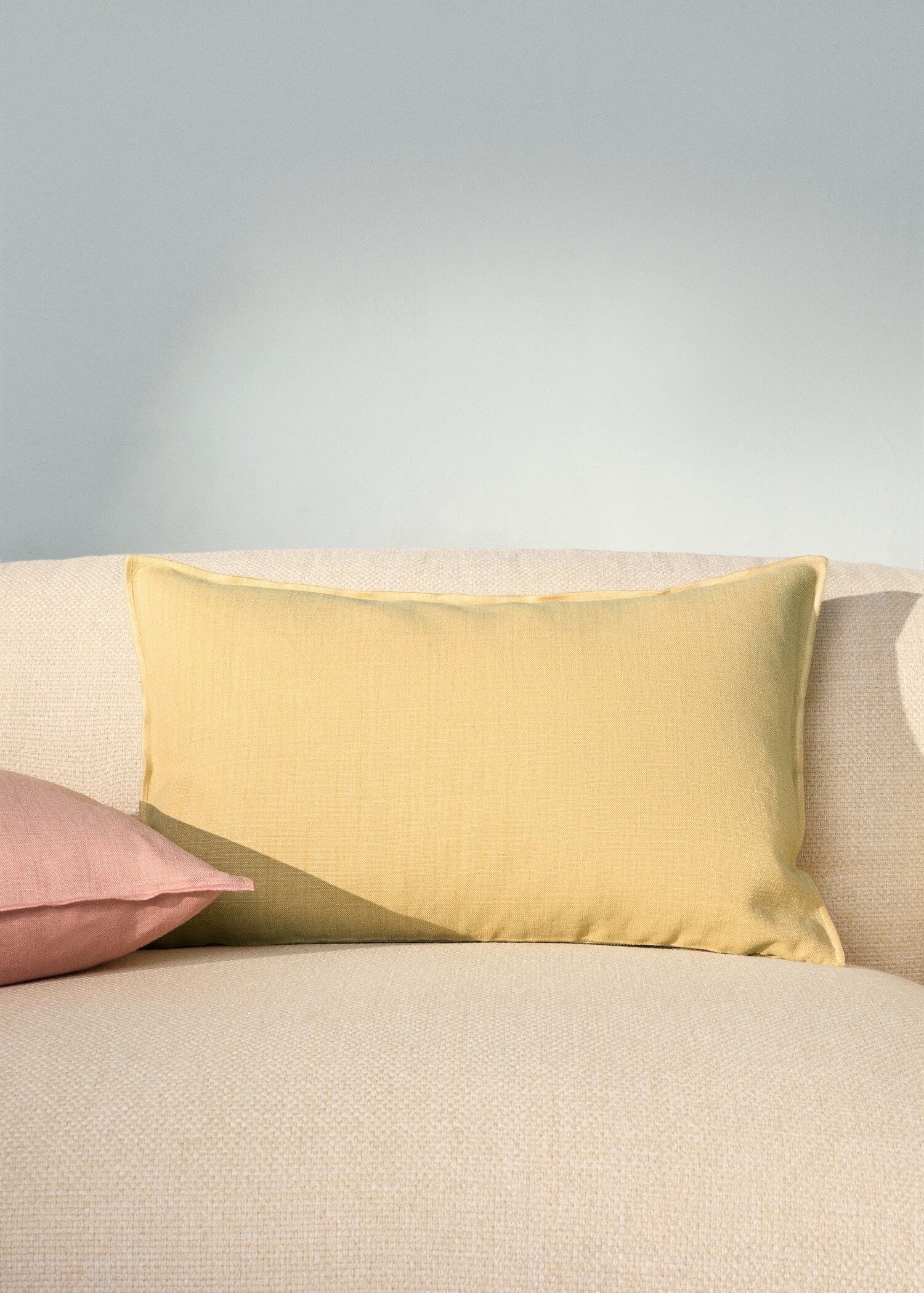 Mottled linen cushion cover 40x60 cm - General plane