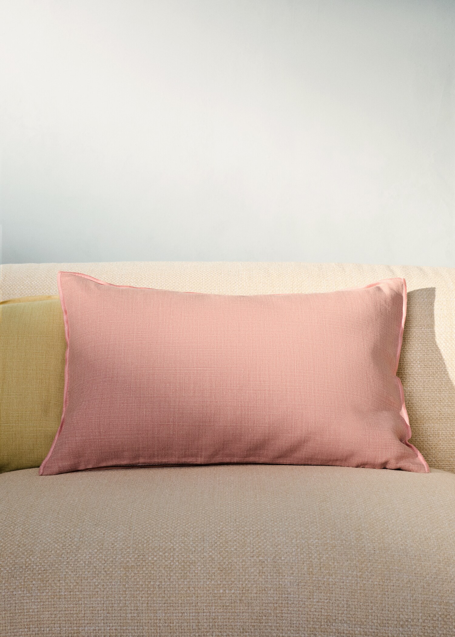 Mottled linen cushion cover 40x60 cm - General plane