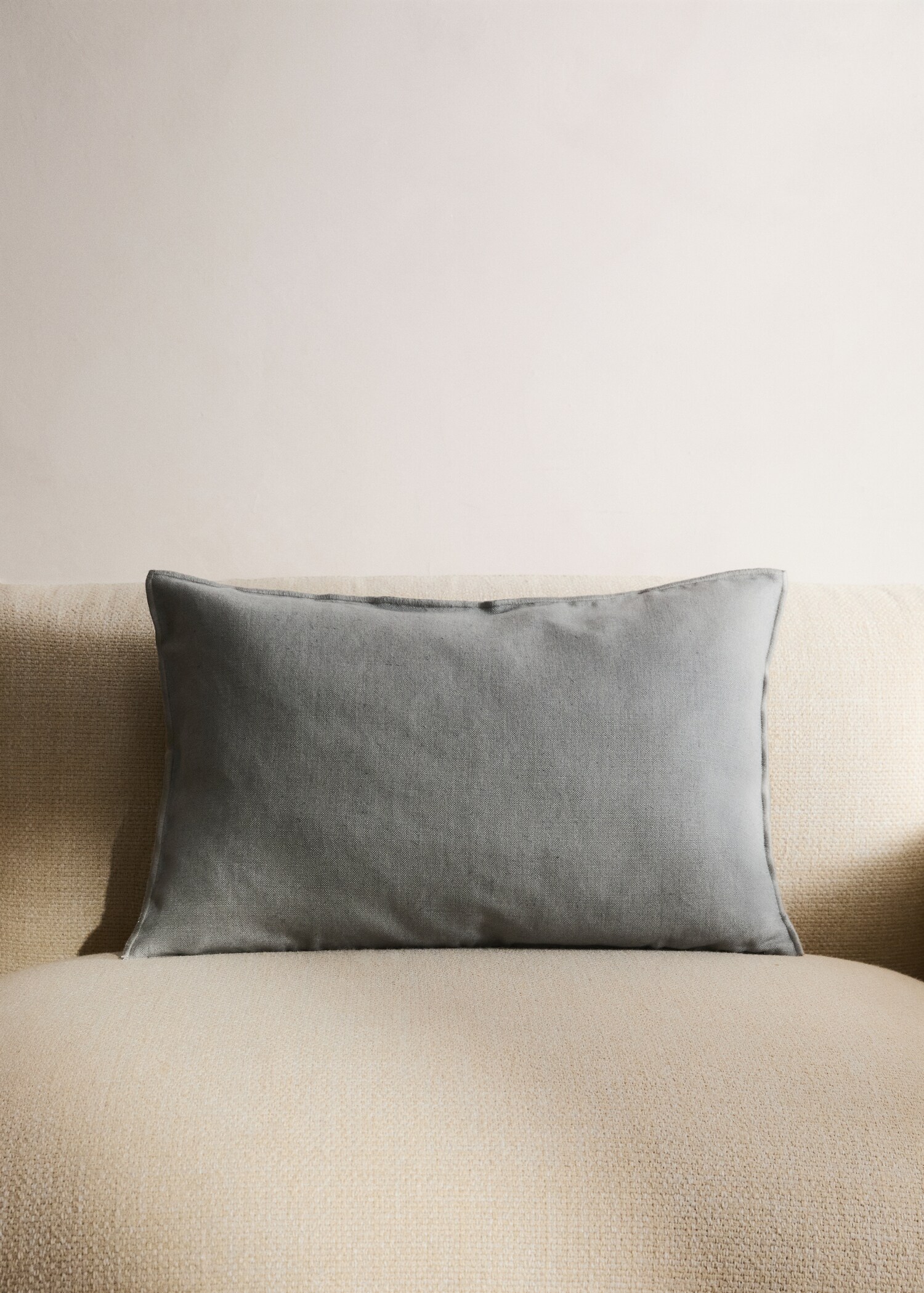 Mottled linen cushion cover 40x60 cm - General plane