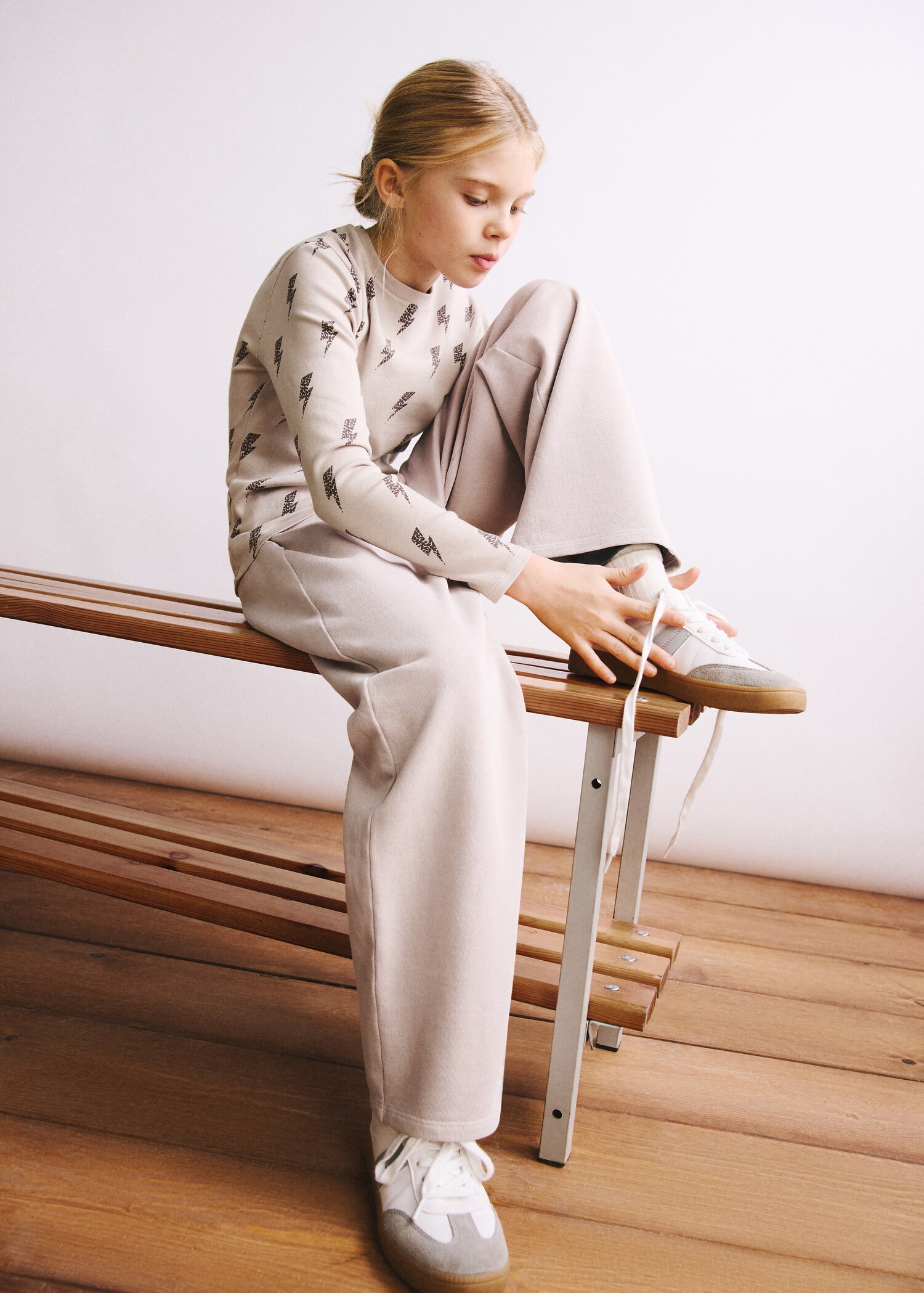 Langärmliges Print-T-Shirt - Allgemeine Ansicht