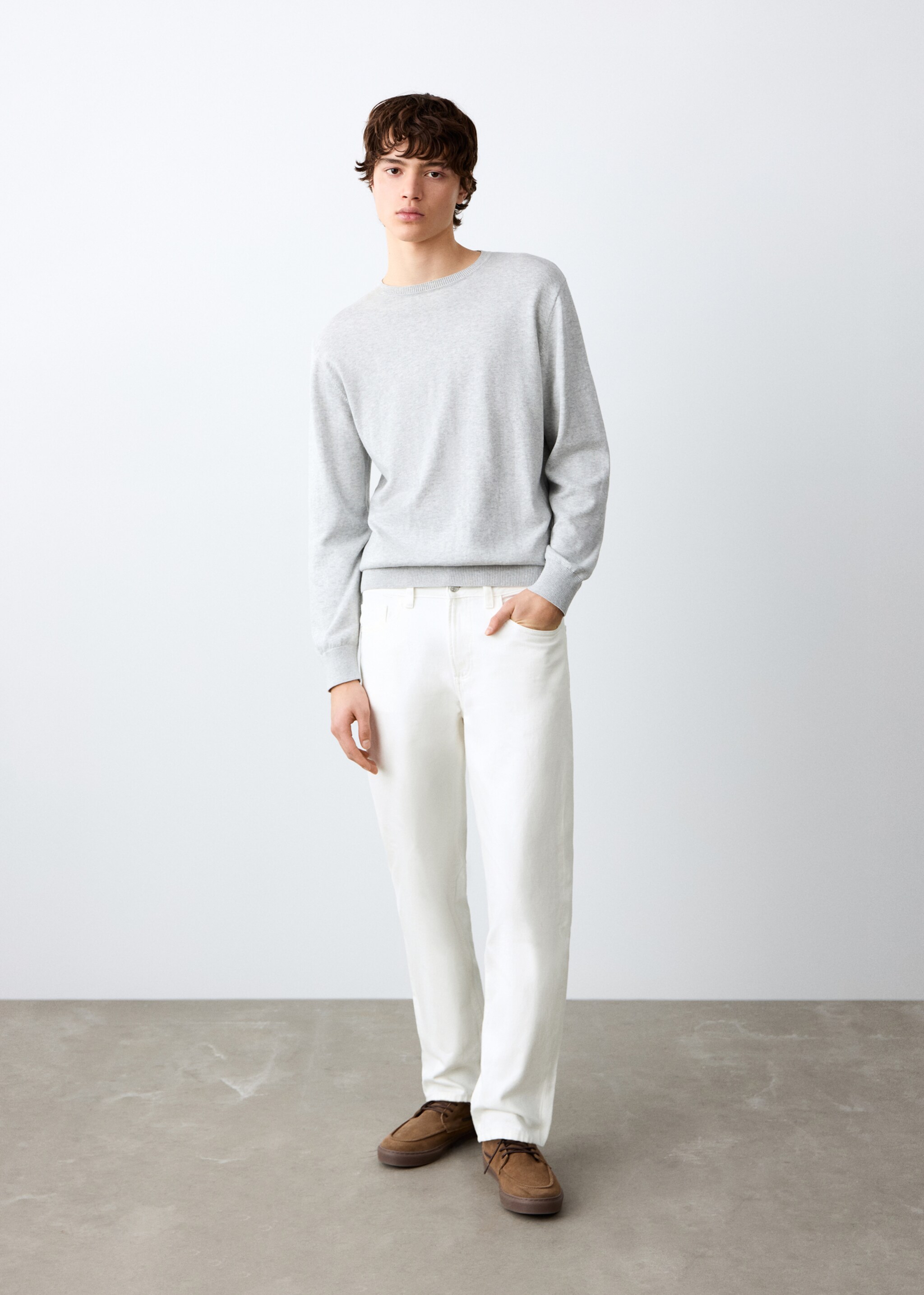 Jeans regular - General plane, White. Ref: 27032549-00.