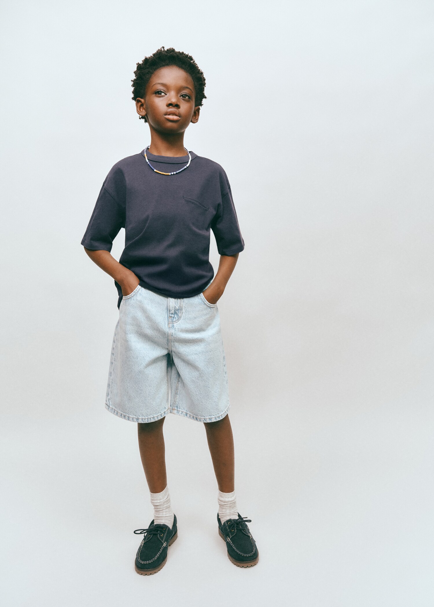 Cotton T-shirt with pocket detail - General plane