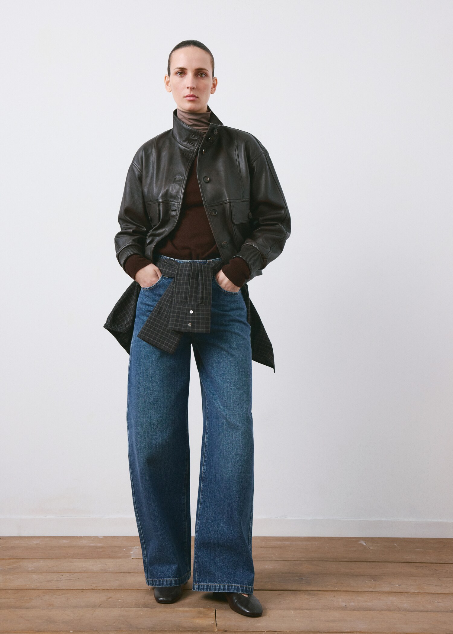 Mid-rise balloon jeans - General plane