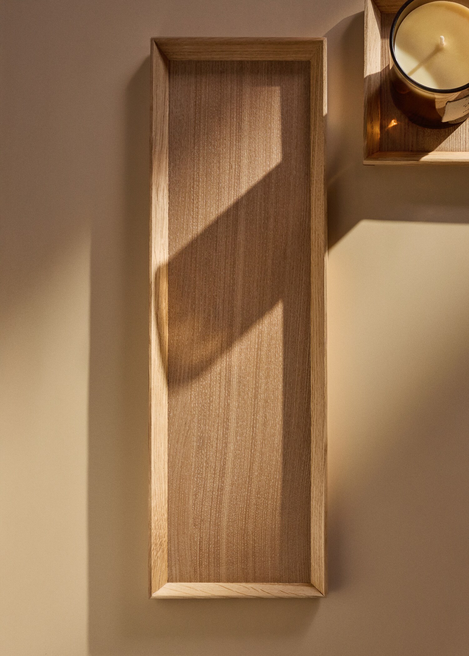 Δίσκος διακοσμητικός ορθογώνιος ξύλο δρυός μεσαίος - Γενικό πλάνο