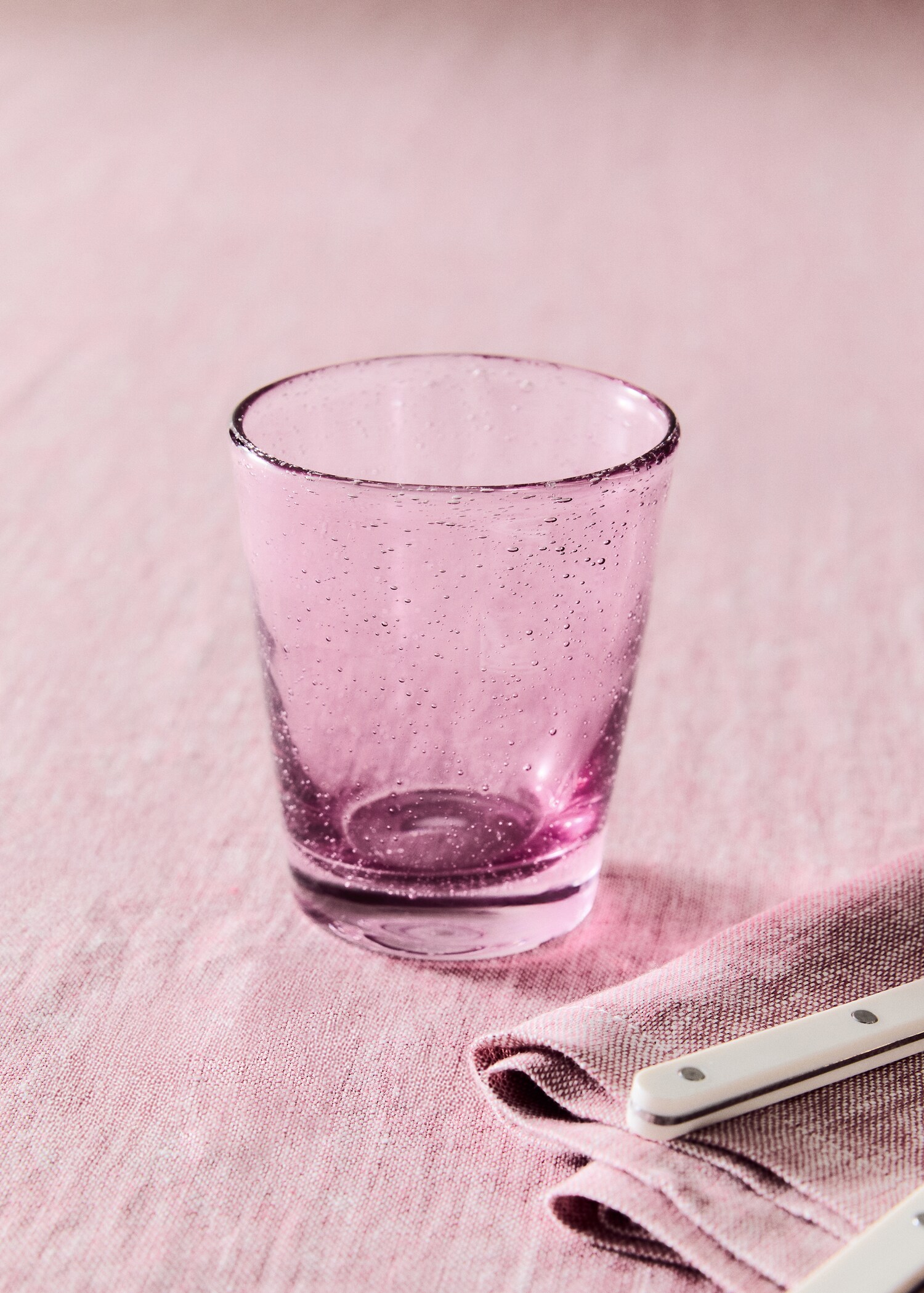 Coloured bubble glass vase - General plane