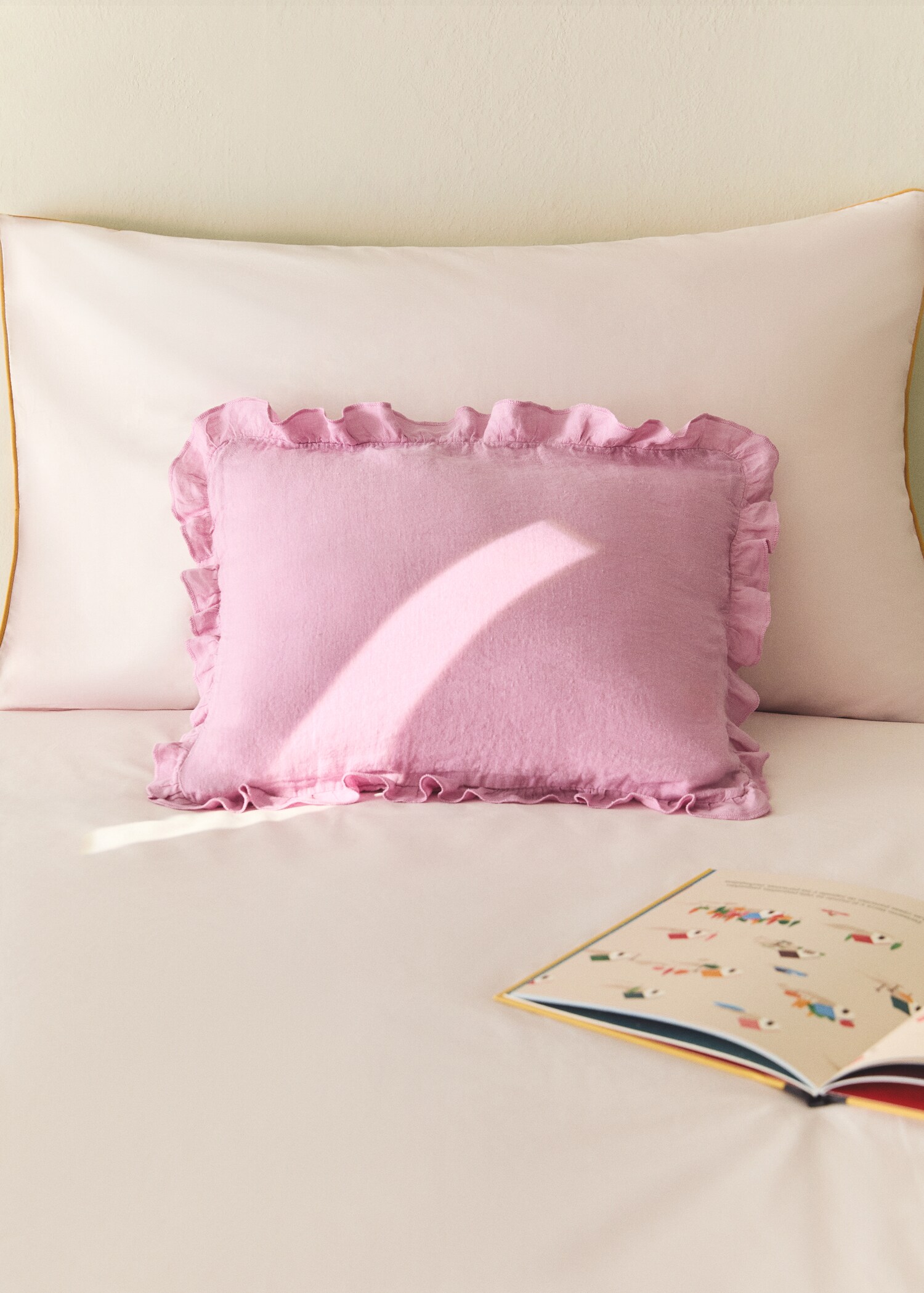 Children's cushion cover 100% linen garment-dyed 30x40 cm - General plane