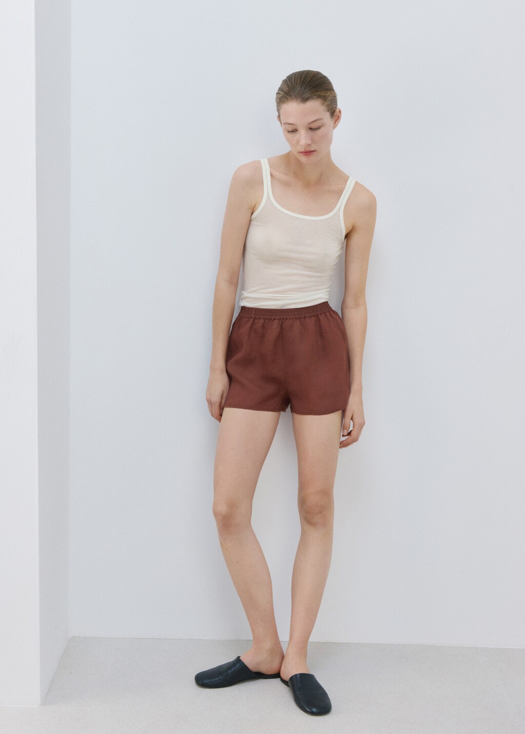 Seamless lyocell wool top - image 2