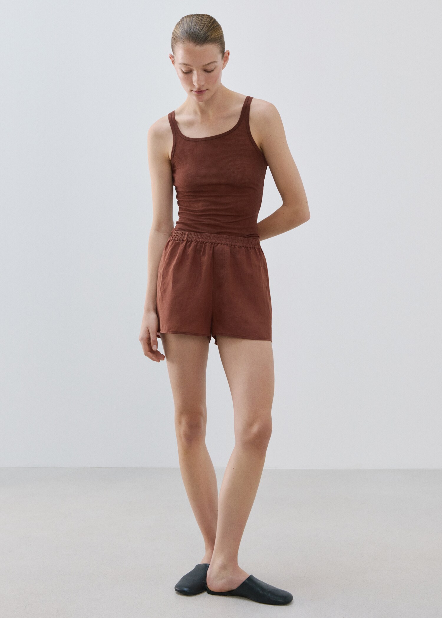 Top lyocell laine sans couture - Plan général