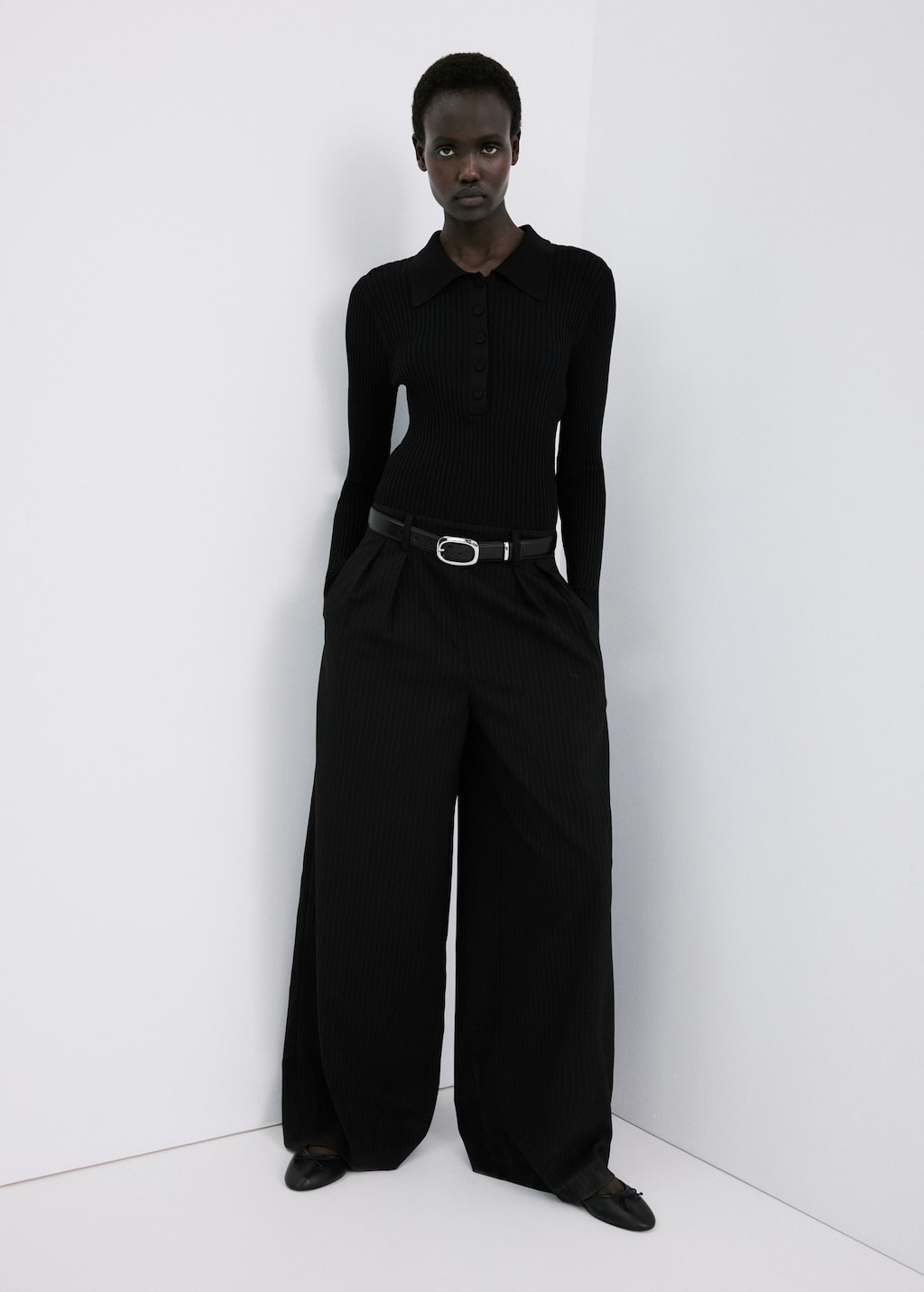 Contrast-bodice long jumpsuit - image 2