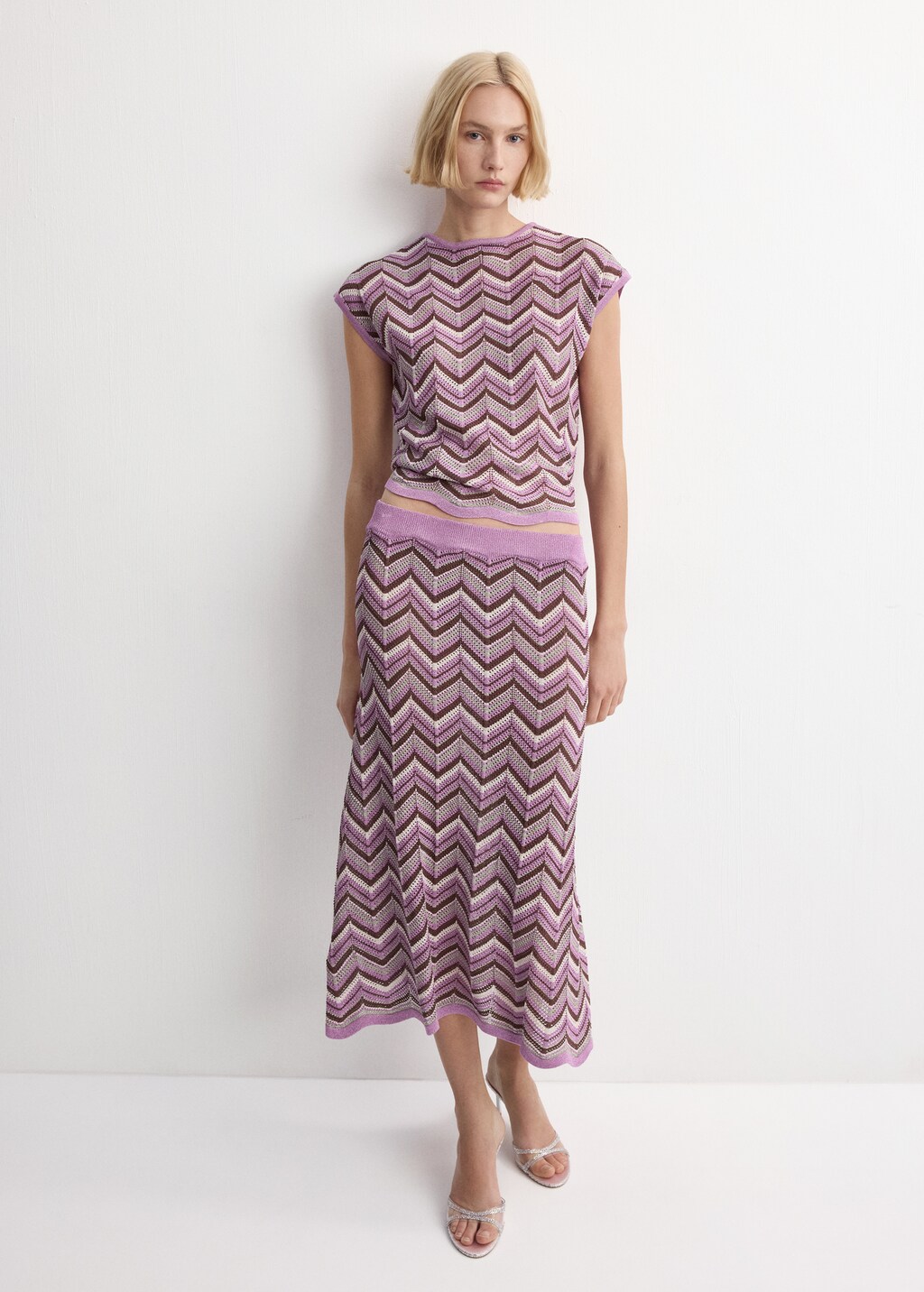 Printed knit top - image 2