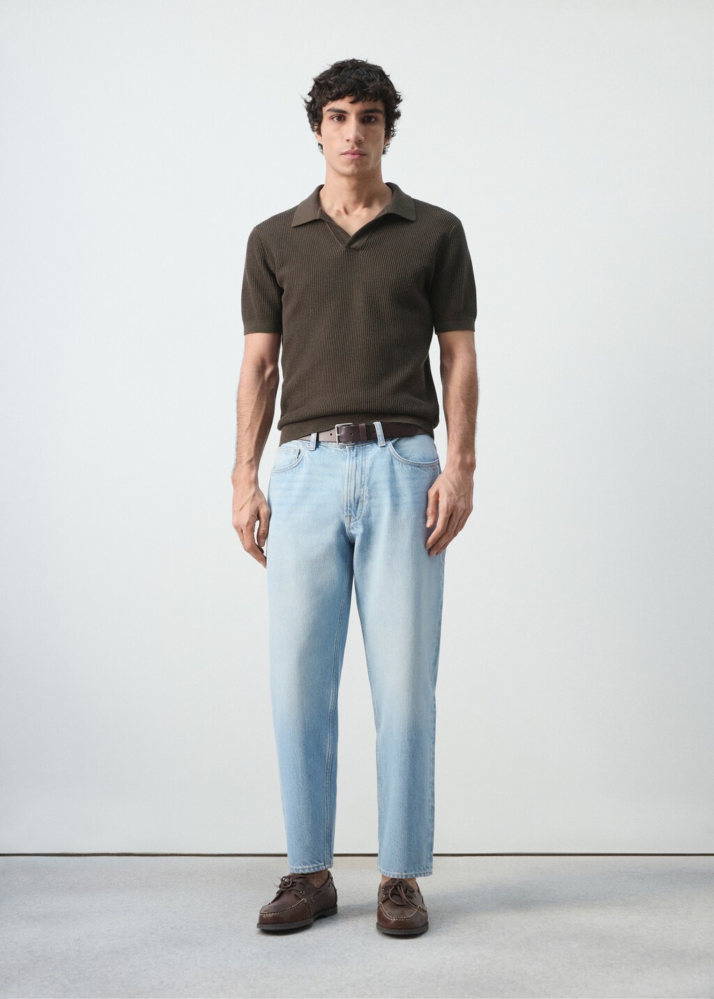 Sammy cropped carrot-fit jeans - Men | MANGO USA