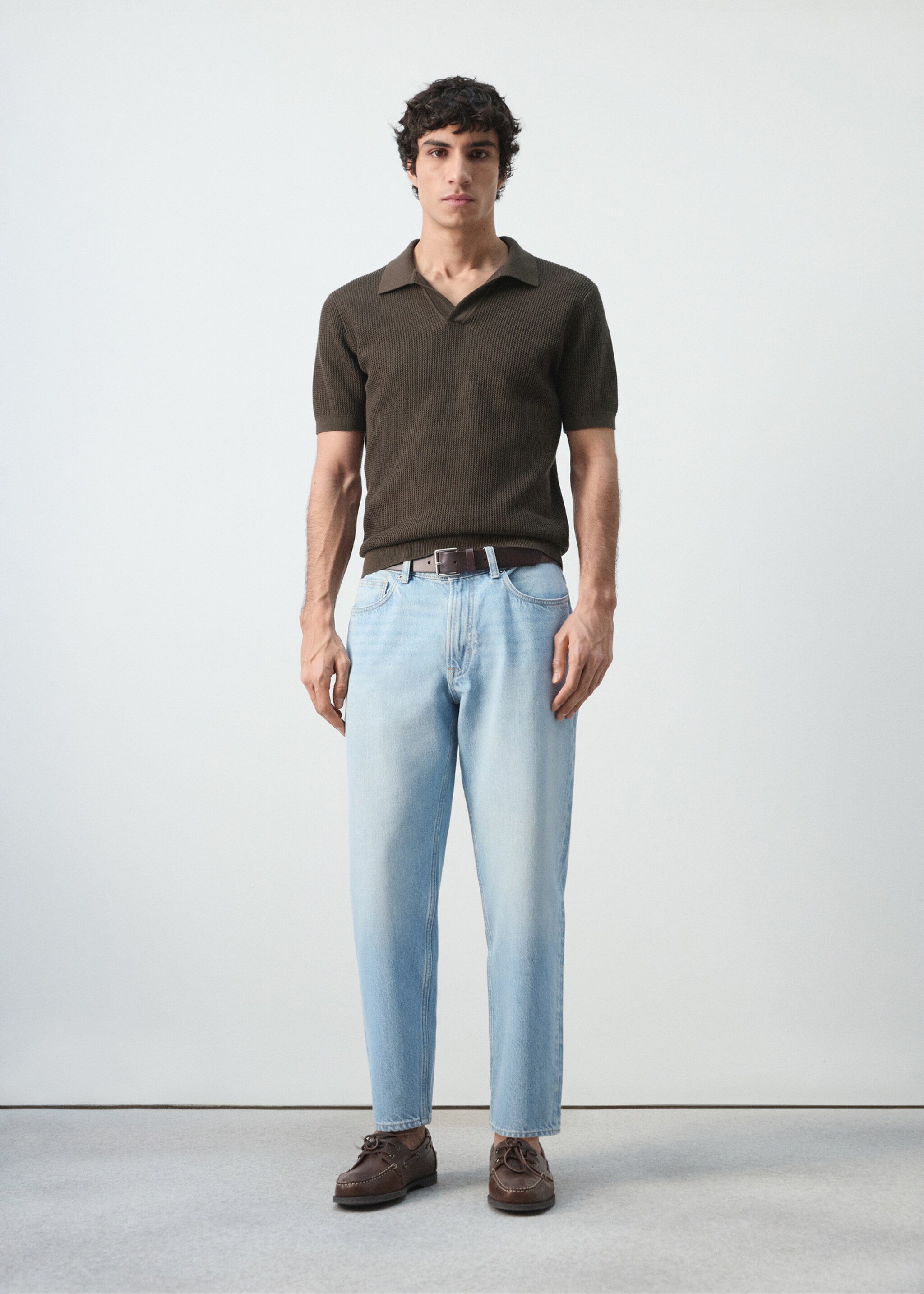 Sammy cropped carrot-fit jeans - General plane, Light Blue. Ref: 27034427-00.