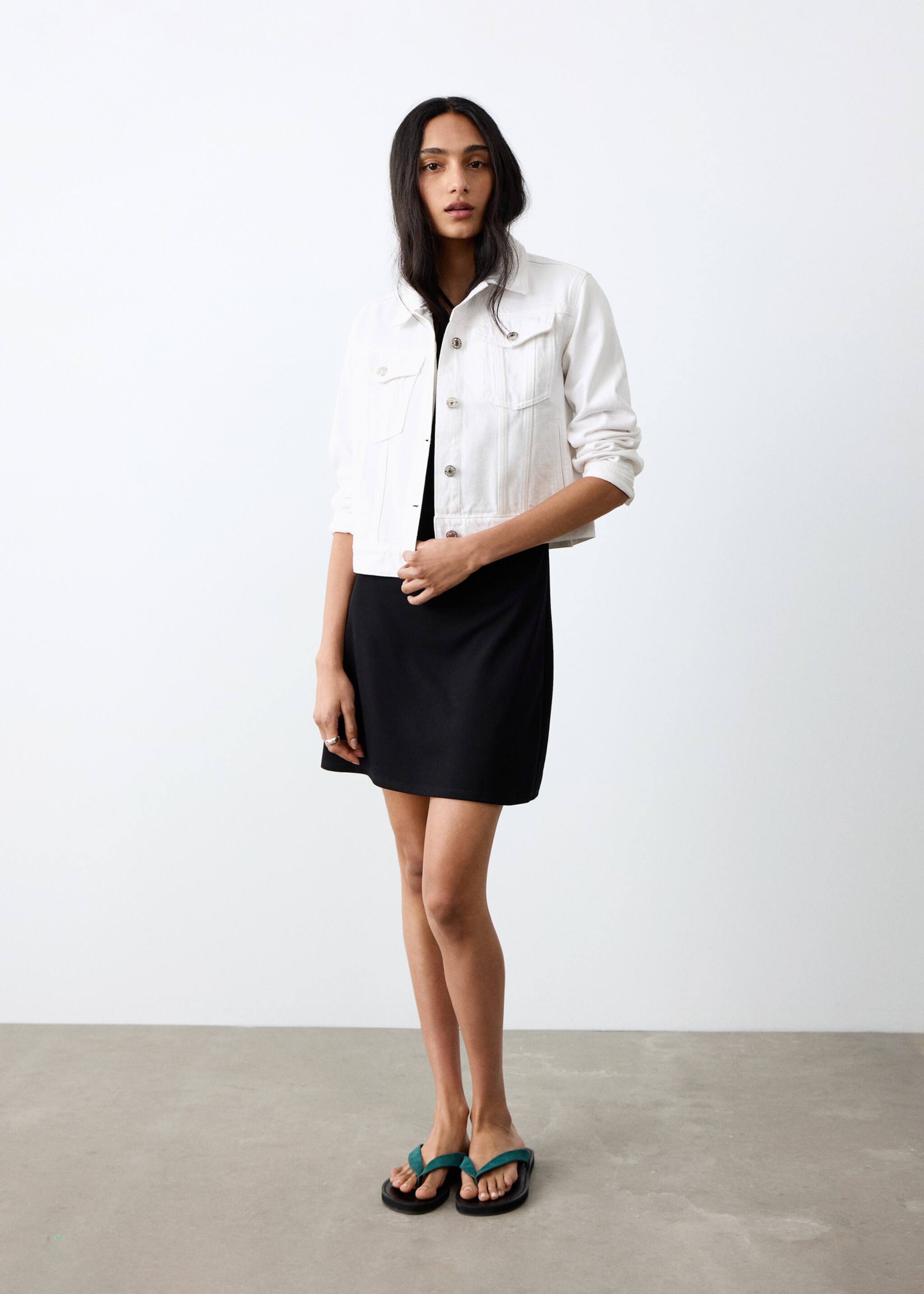 Denim jacket pockets - General plane, Off White. Ref: 27035159-00.