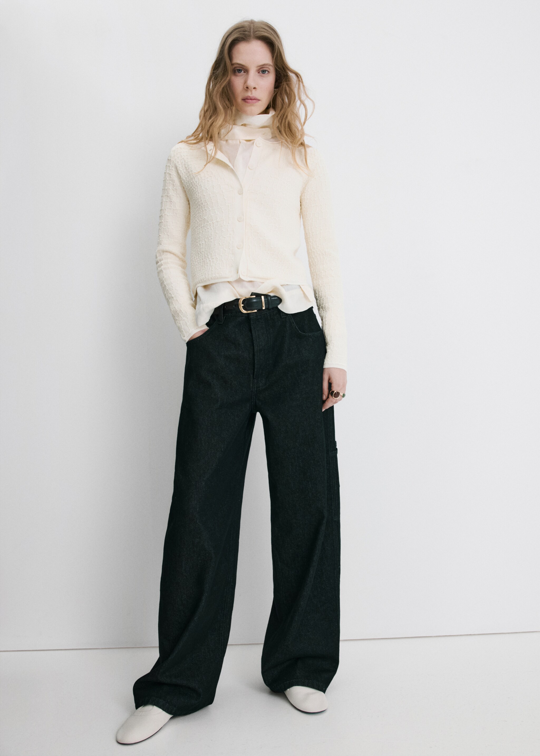 Coco knit cardigan - General plane, Ecru. Ref: 27035823-00.