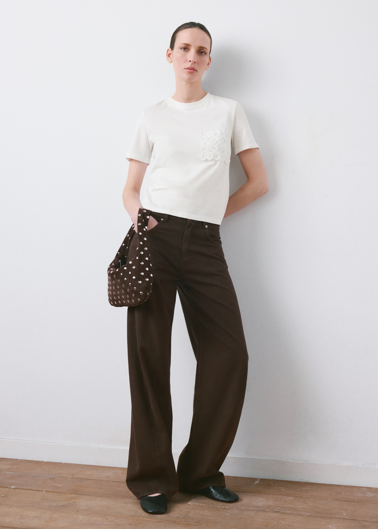 Camiseta algodón bordado - Plano general