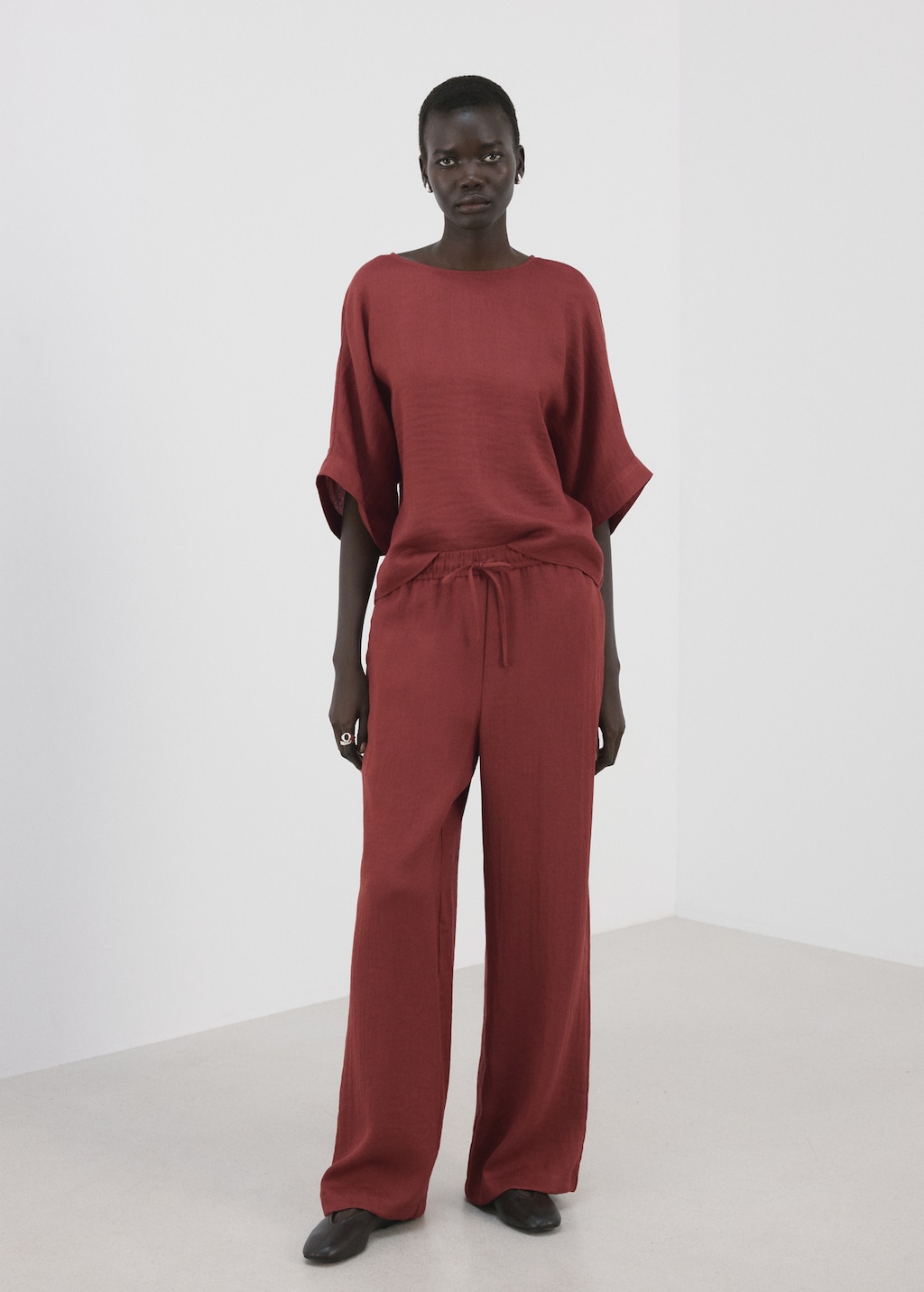 High-waist palazzo pants - image 2