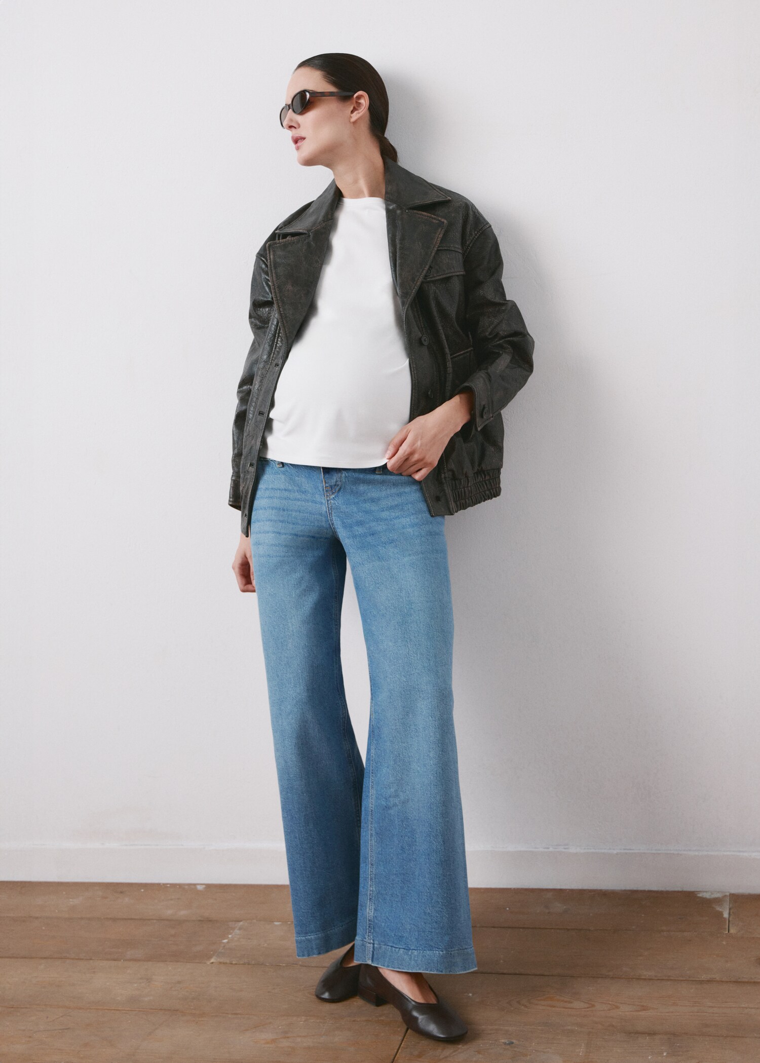 Camiseta algodón premamá - Plano general