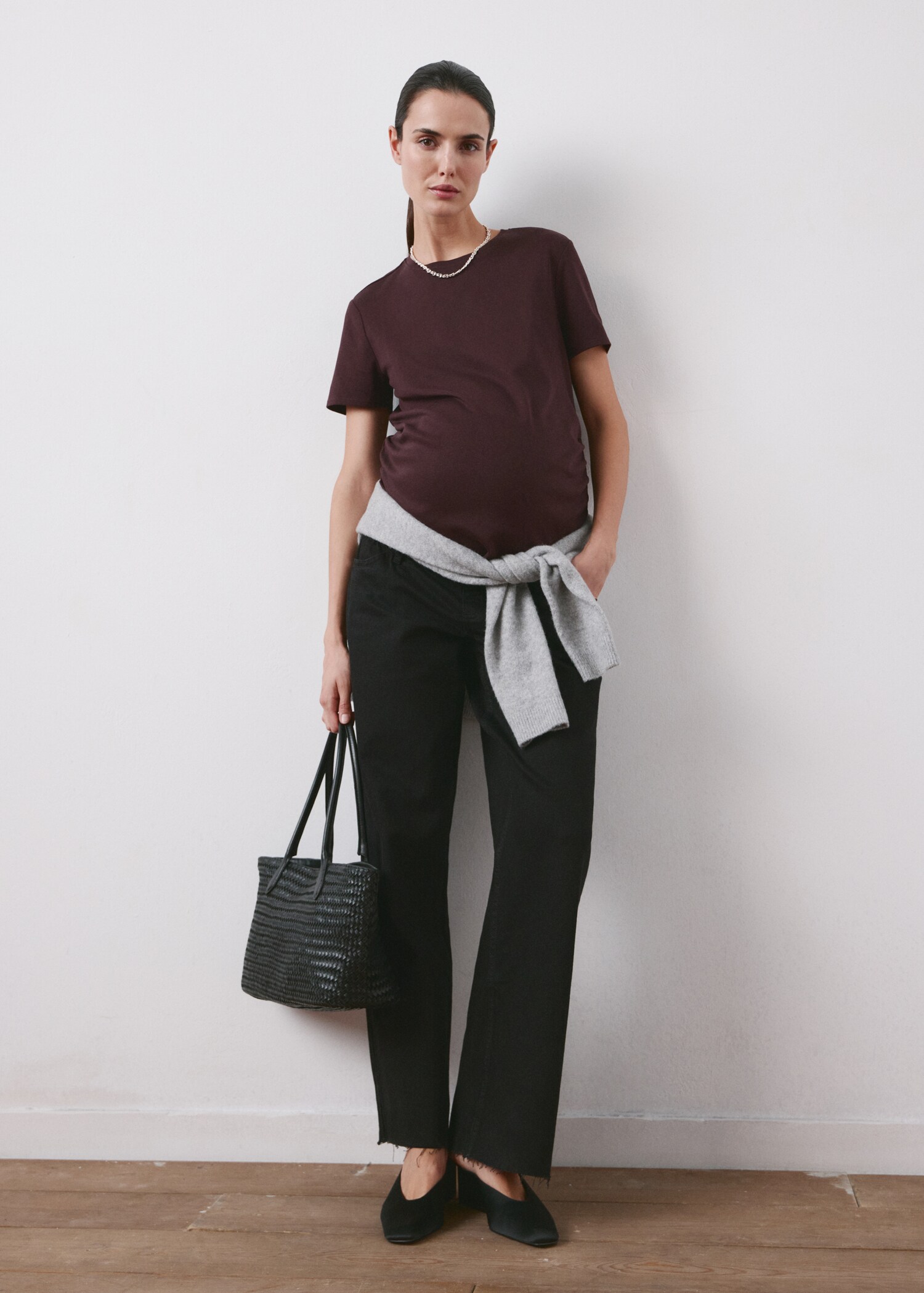 Camiseta algodón premamá - Plano general