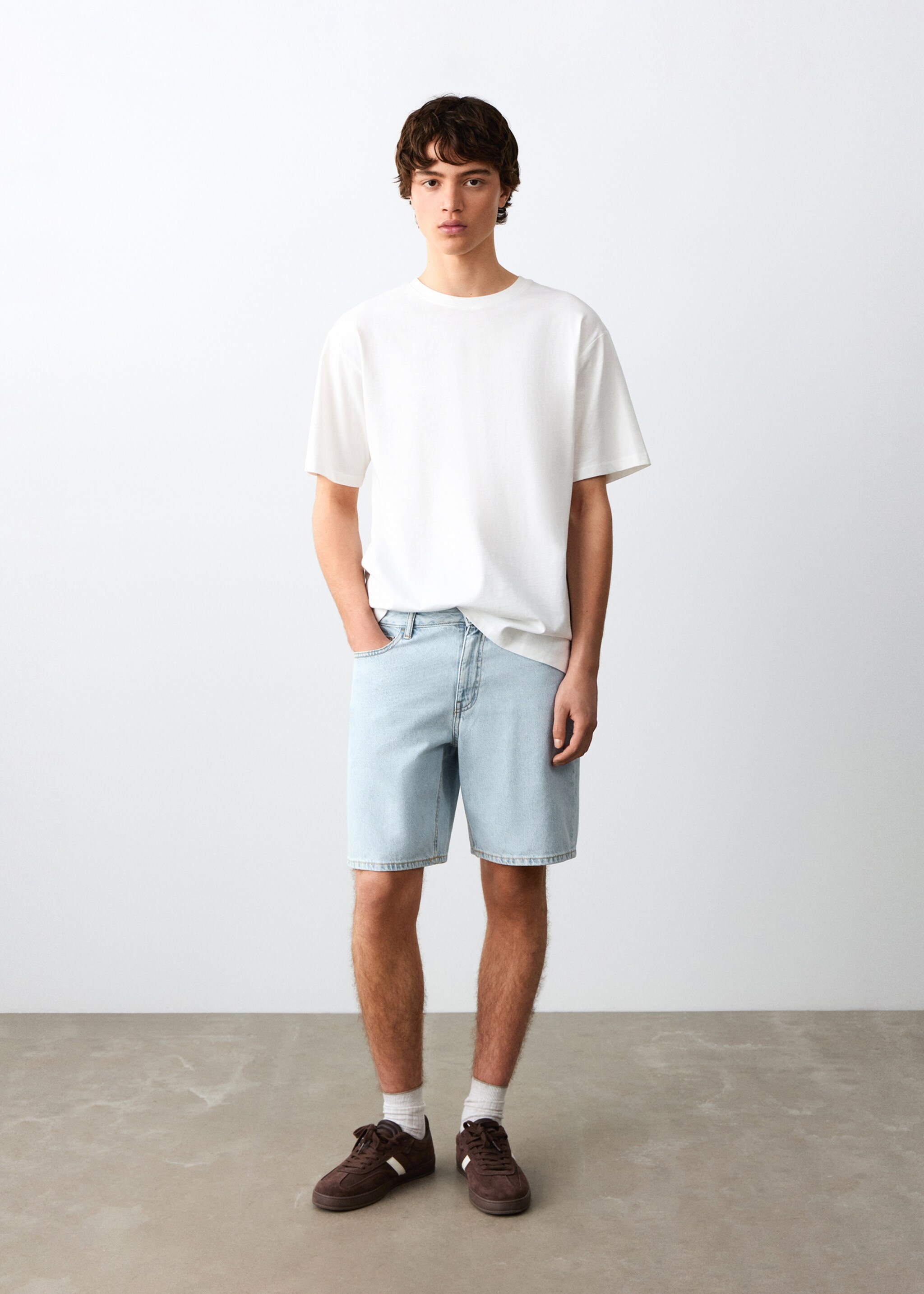 Denim Bermuda shorts - General plane, Light Blue. Ref: 27035944-00.