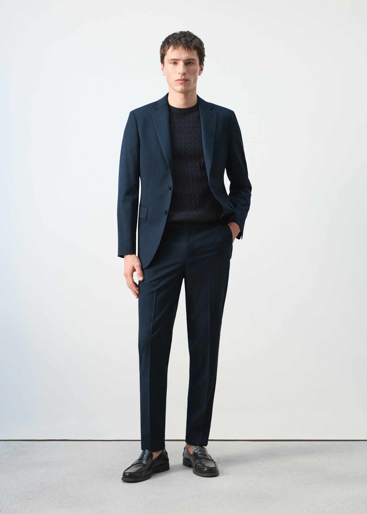 Turin 100% wool suit trousers - General plane