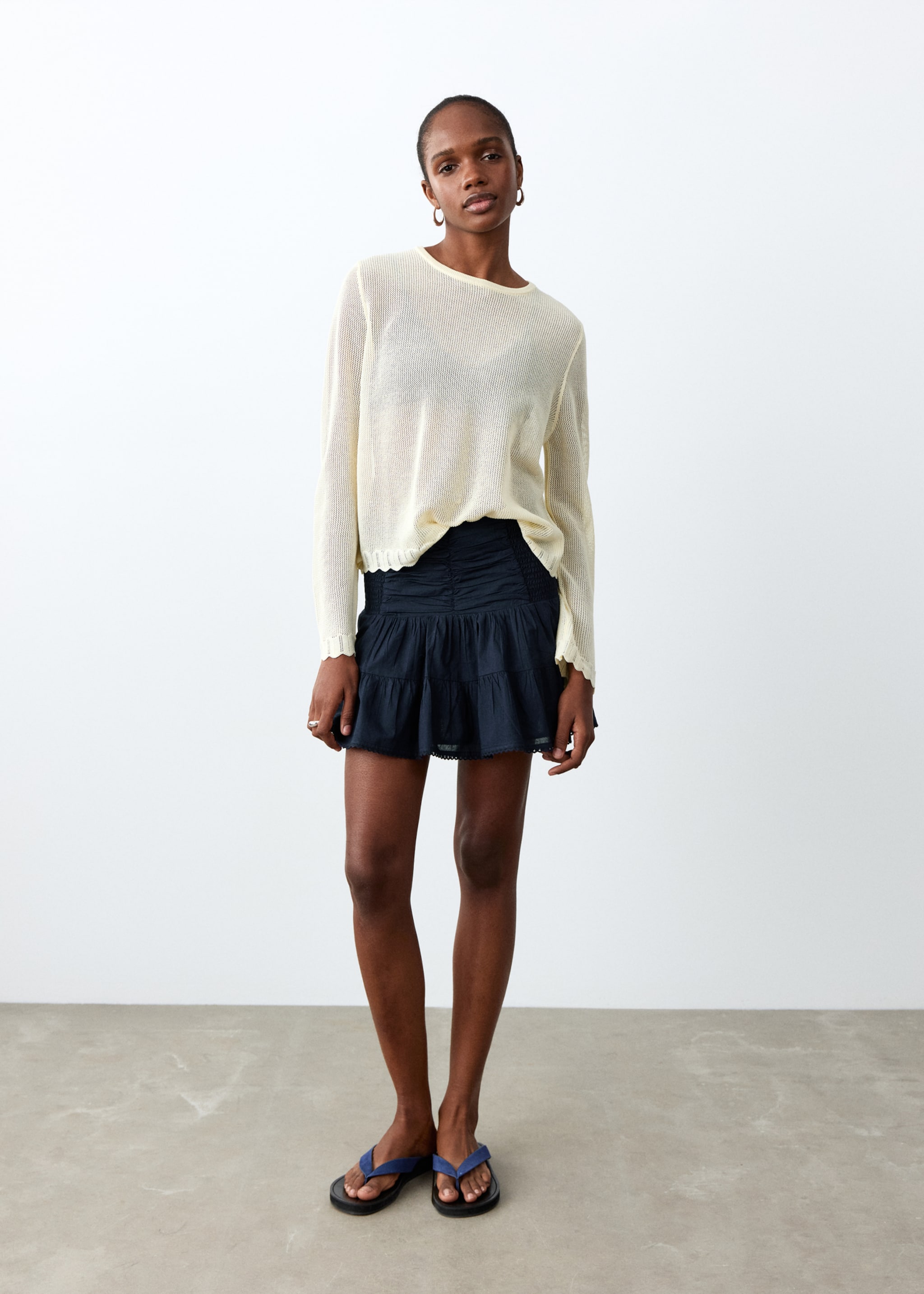 Shell basket bag - General plane, Navy. Ref: 27035957-00.