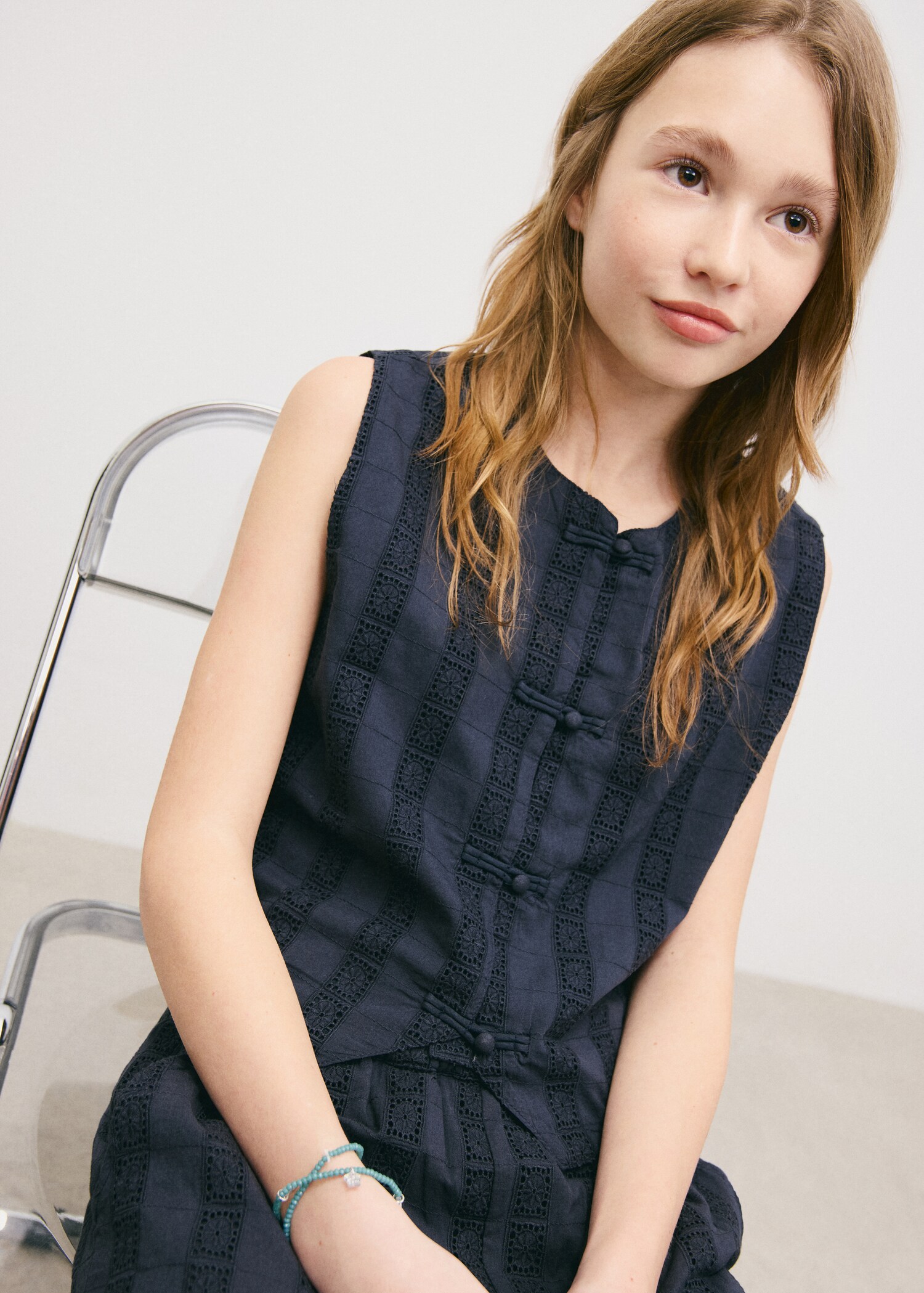 Gilet détails brodés - Plan général