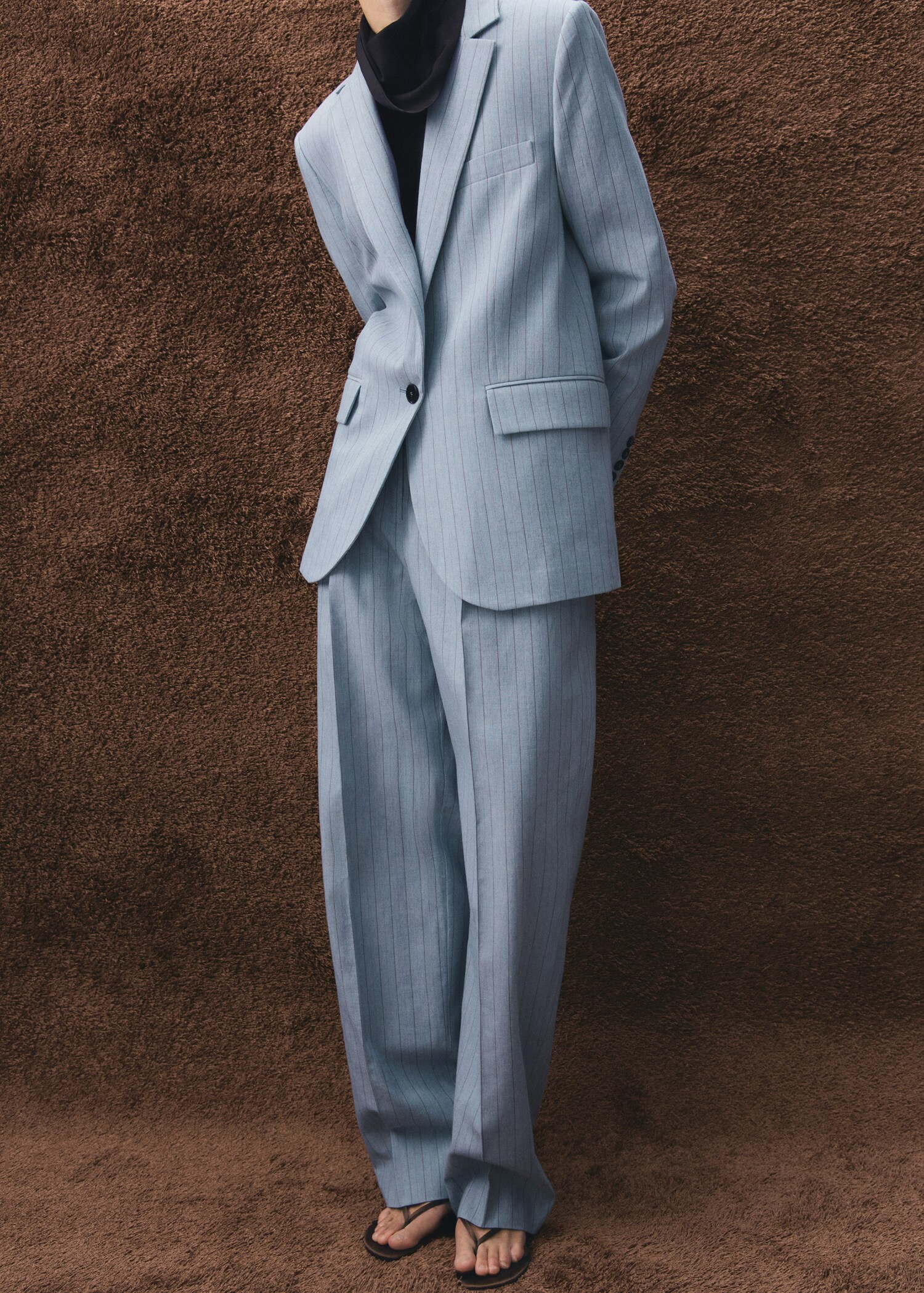 Blazer costume rayures tennis - Plan général