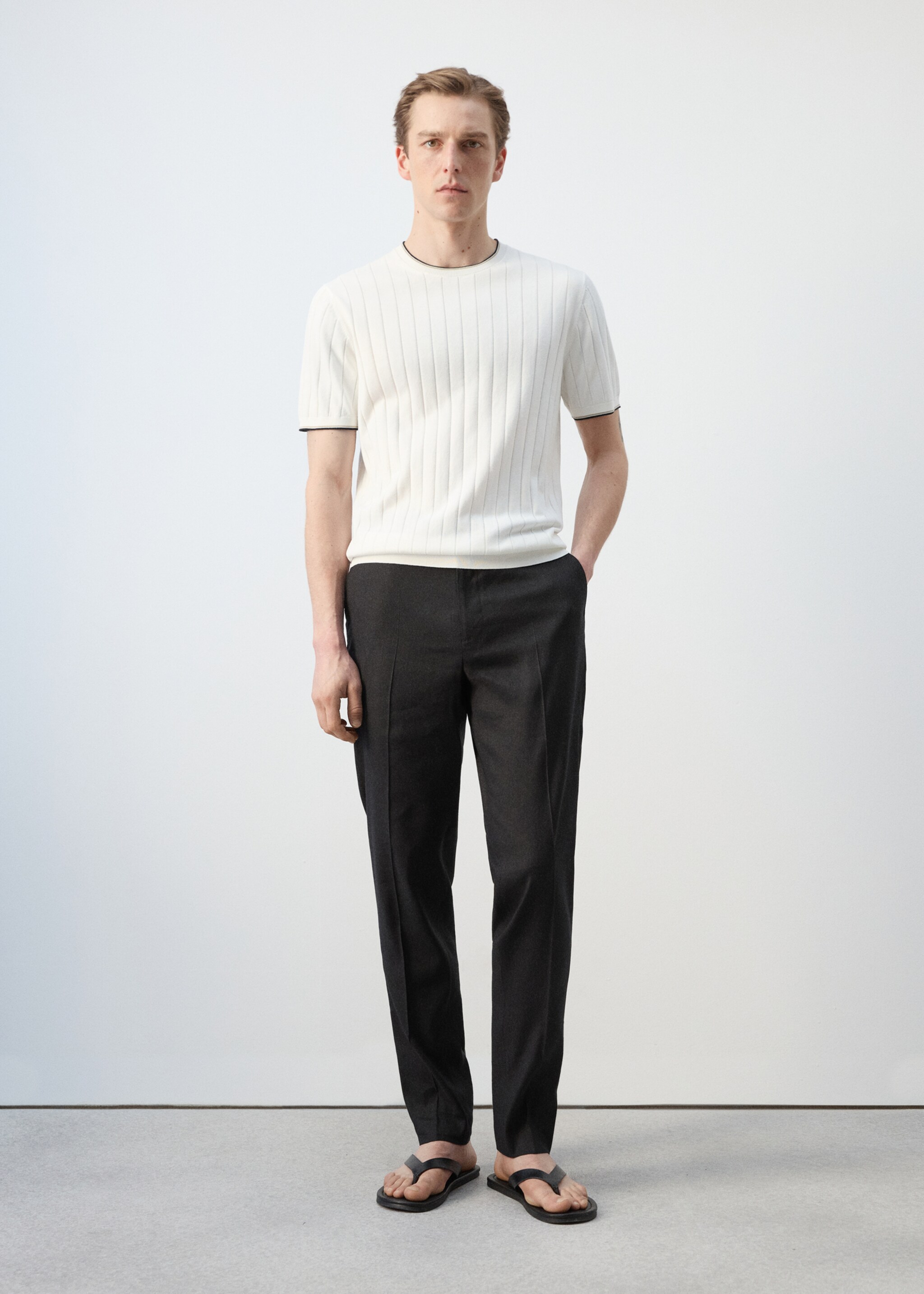 Fine jersey 100% cotton T-shirt - General plane, Off White. Ref: 27037916-00.