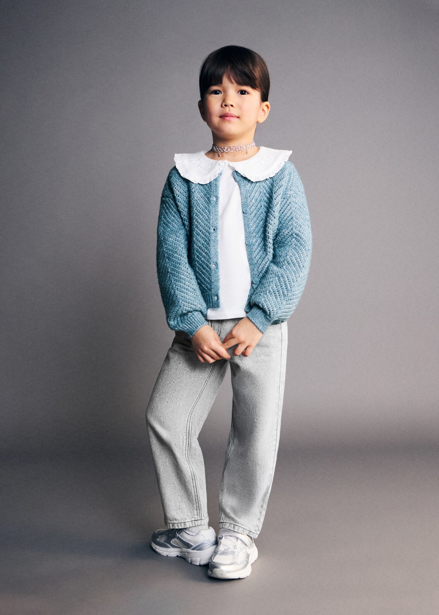 Jeans paperbag strass - Plano general