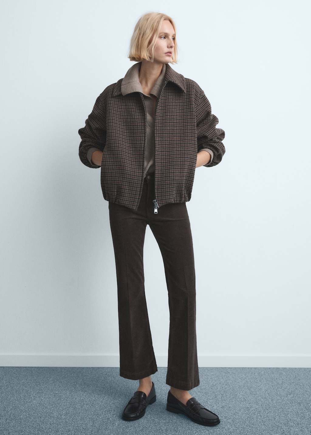 Mango Corduroy flared jeans