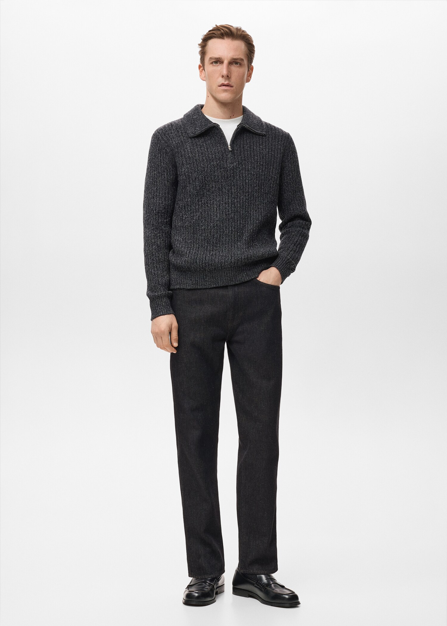 Regular-Fit-Baumwollhose - Allgemeine Ansicht