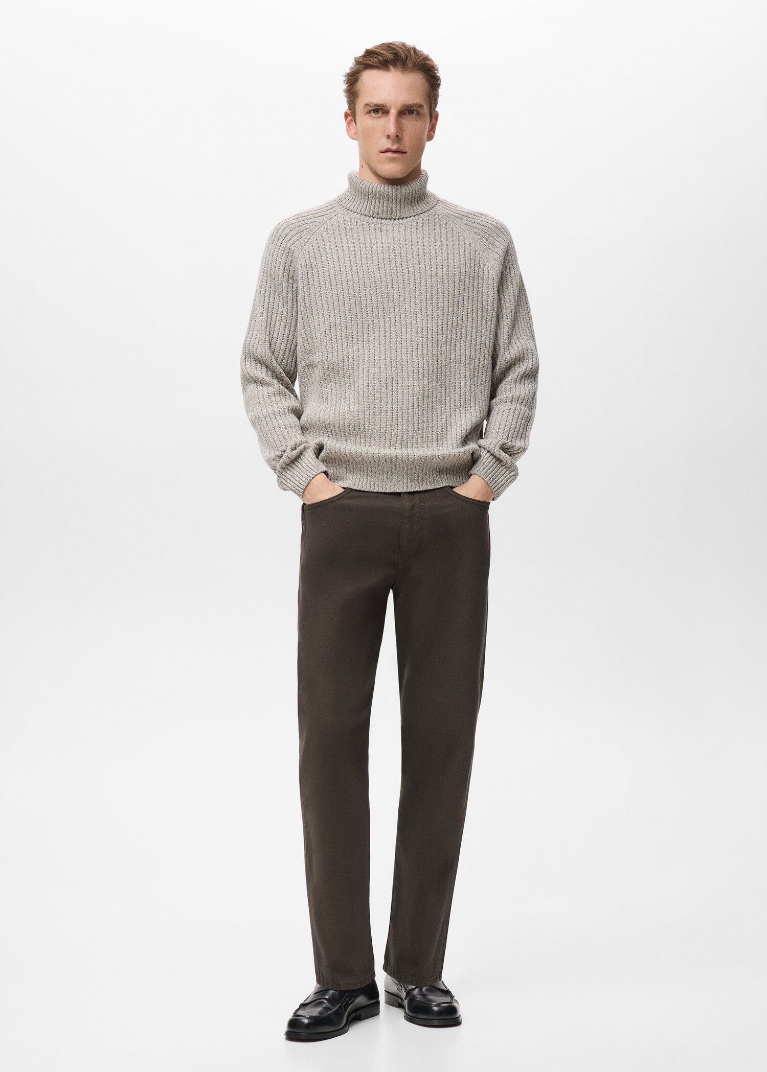 Regular-Fit-Baumwollhose - Allgemeine Ansicht