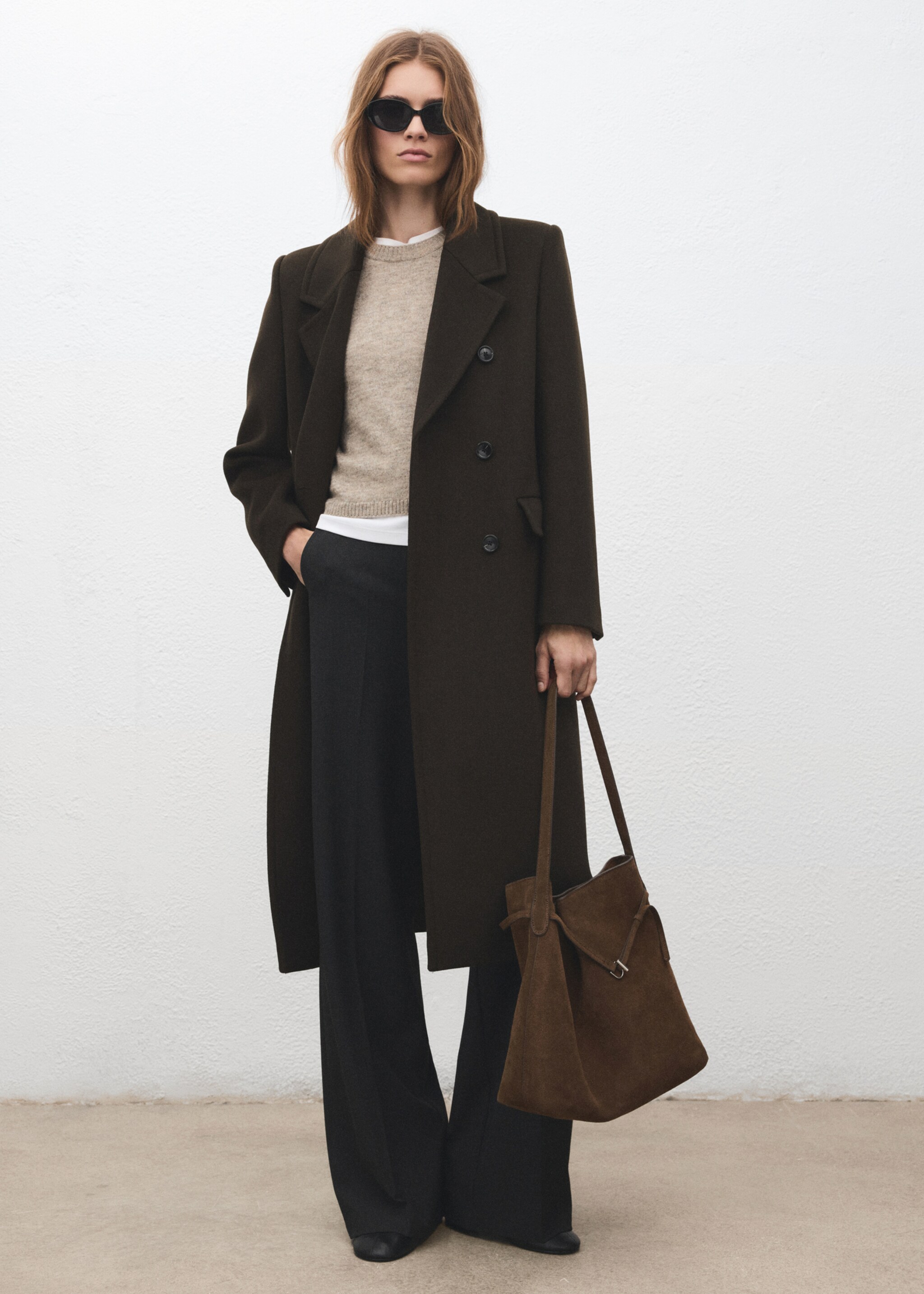Suede bucket bag - General plane, Brown. Ref: 27041211-00.