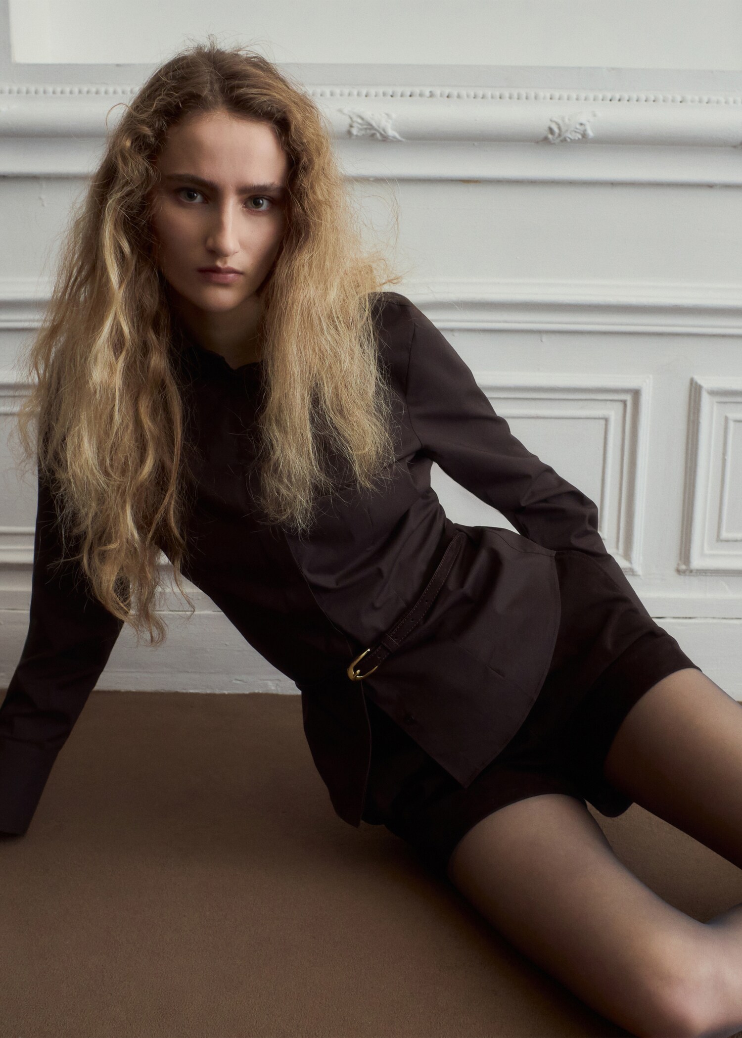 Поплінова сорочка приталеного крою - Загальний план